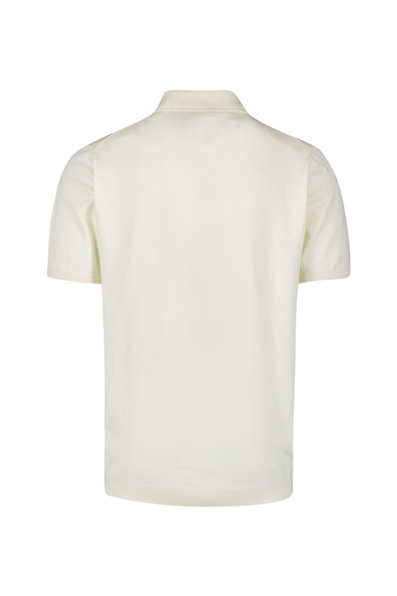 PULLOVER SHORT SLEEVE POLO ZIP SOLID OFFWHITE 5