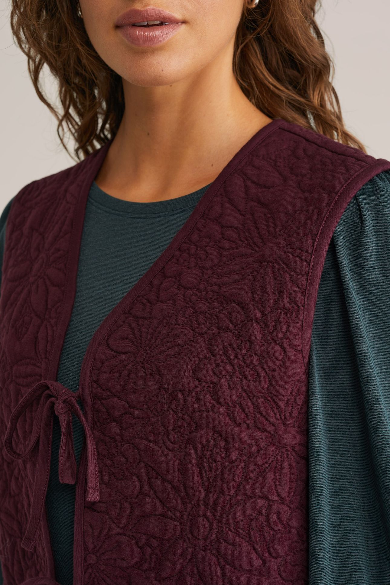 GILET BURGUNDY RED 6