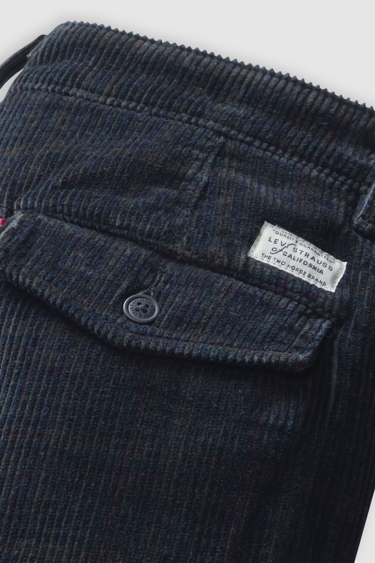 XX AUTHENTIC RELAXED CORDUROY CHINOS BLACK 7