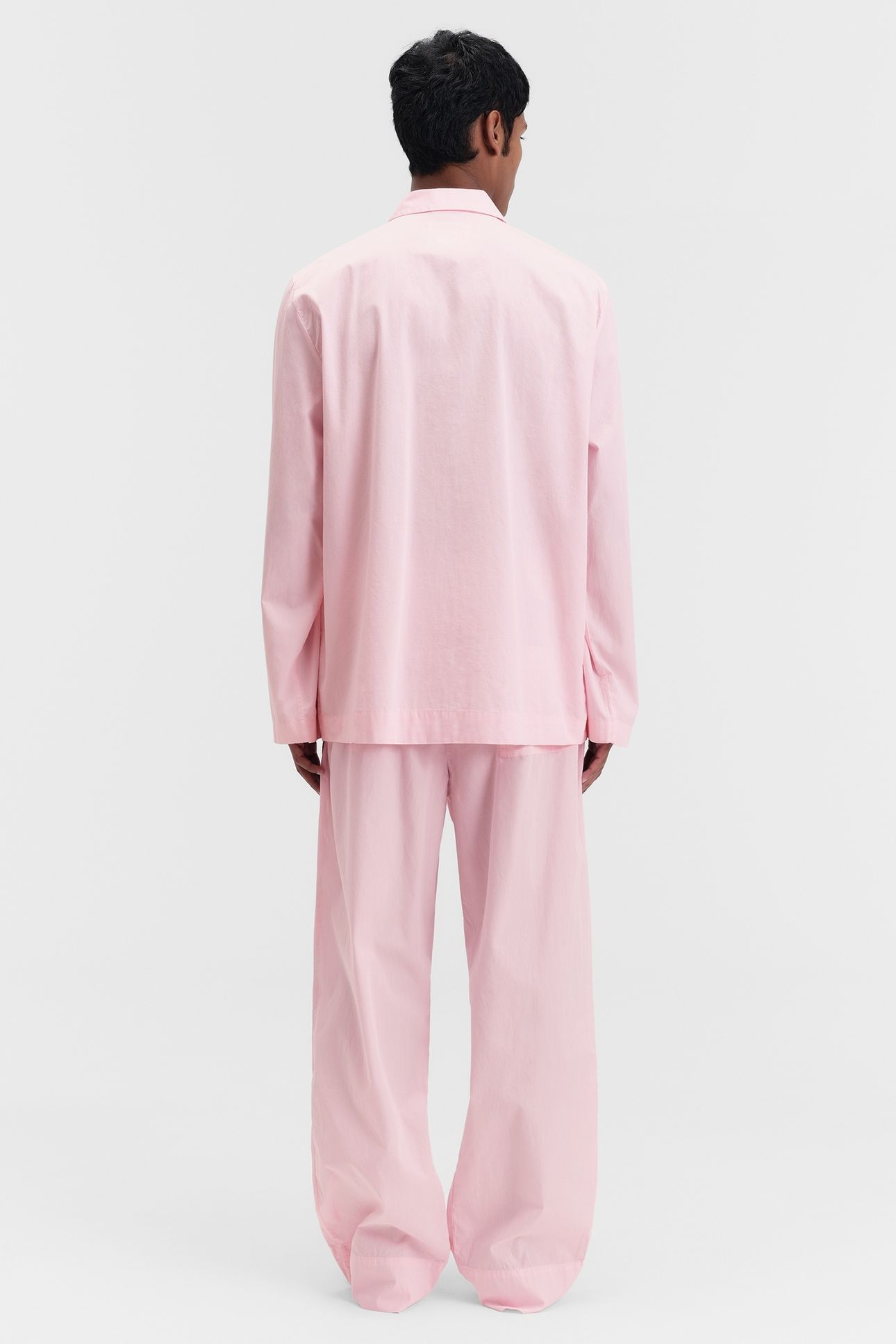 UNISEX POPLIN, PYJAMAS SHIRT SOFT PINK 5