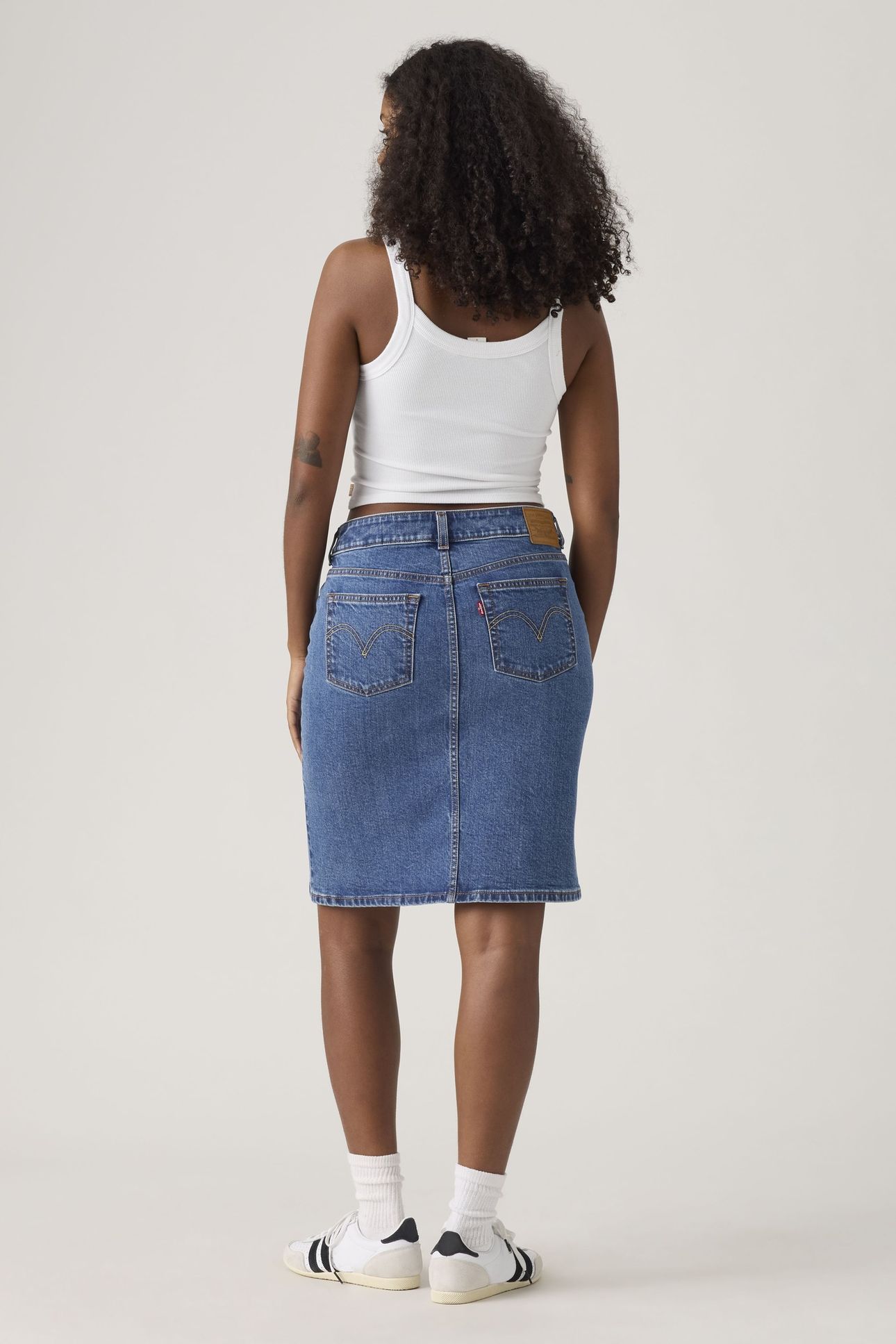 LOW MIDI SKIRT BLUE 4