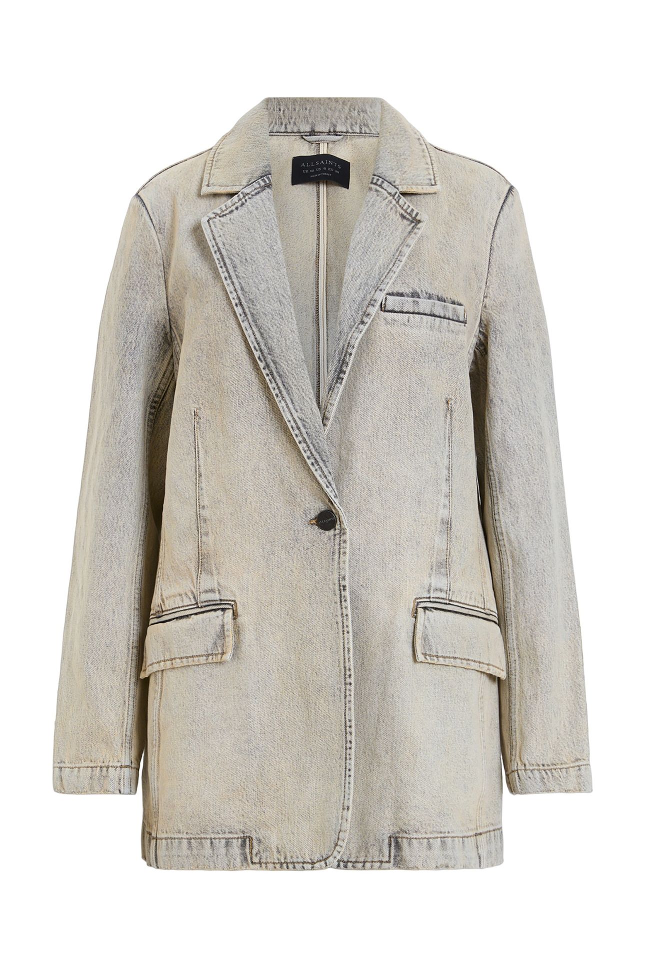 EVER DENIM BLAZER SAND GREY 4