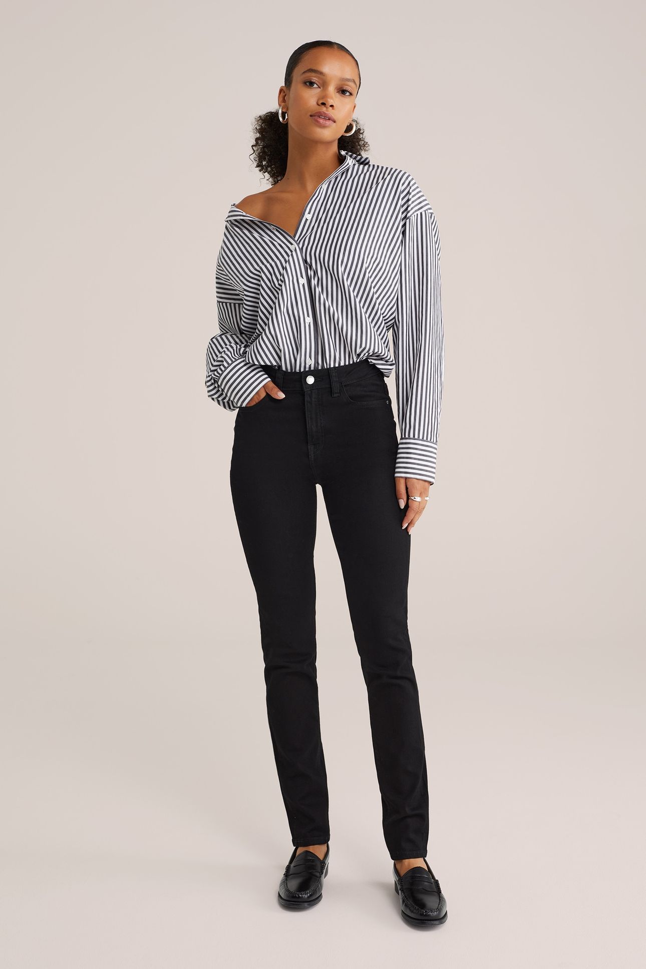 5-POCKET HIGH RISE BLACK 4