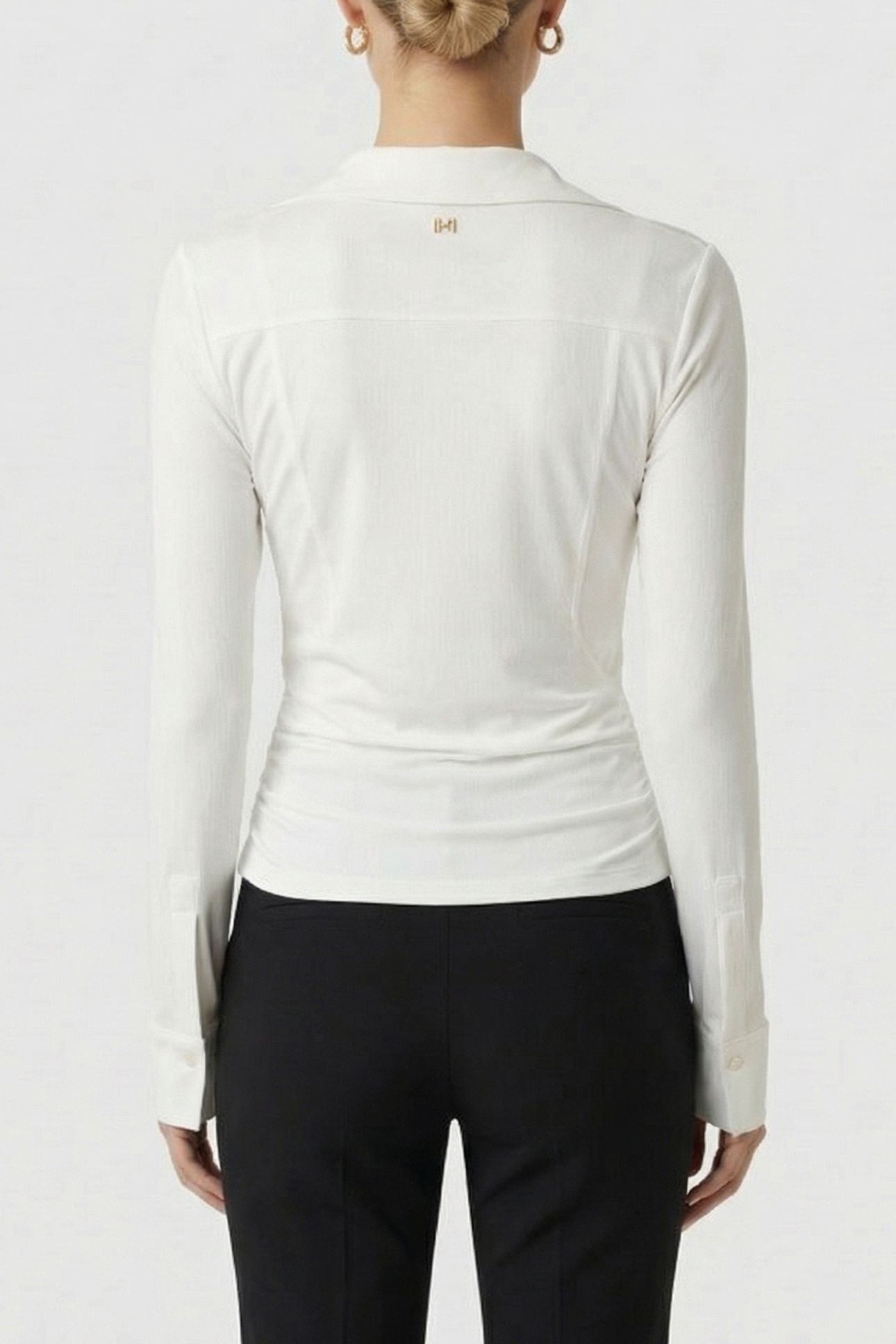 MARCIANO BY GUESS ILARY WRAP LS TOP MACADAMIA 2
