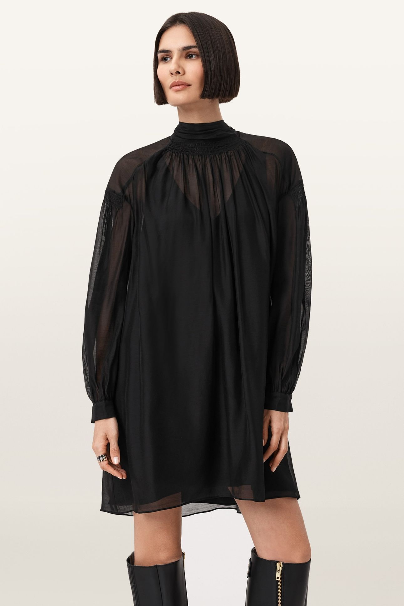 PEARLA DRESS BLACK 2