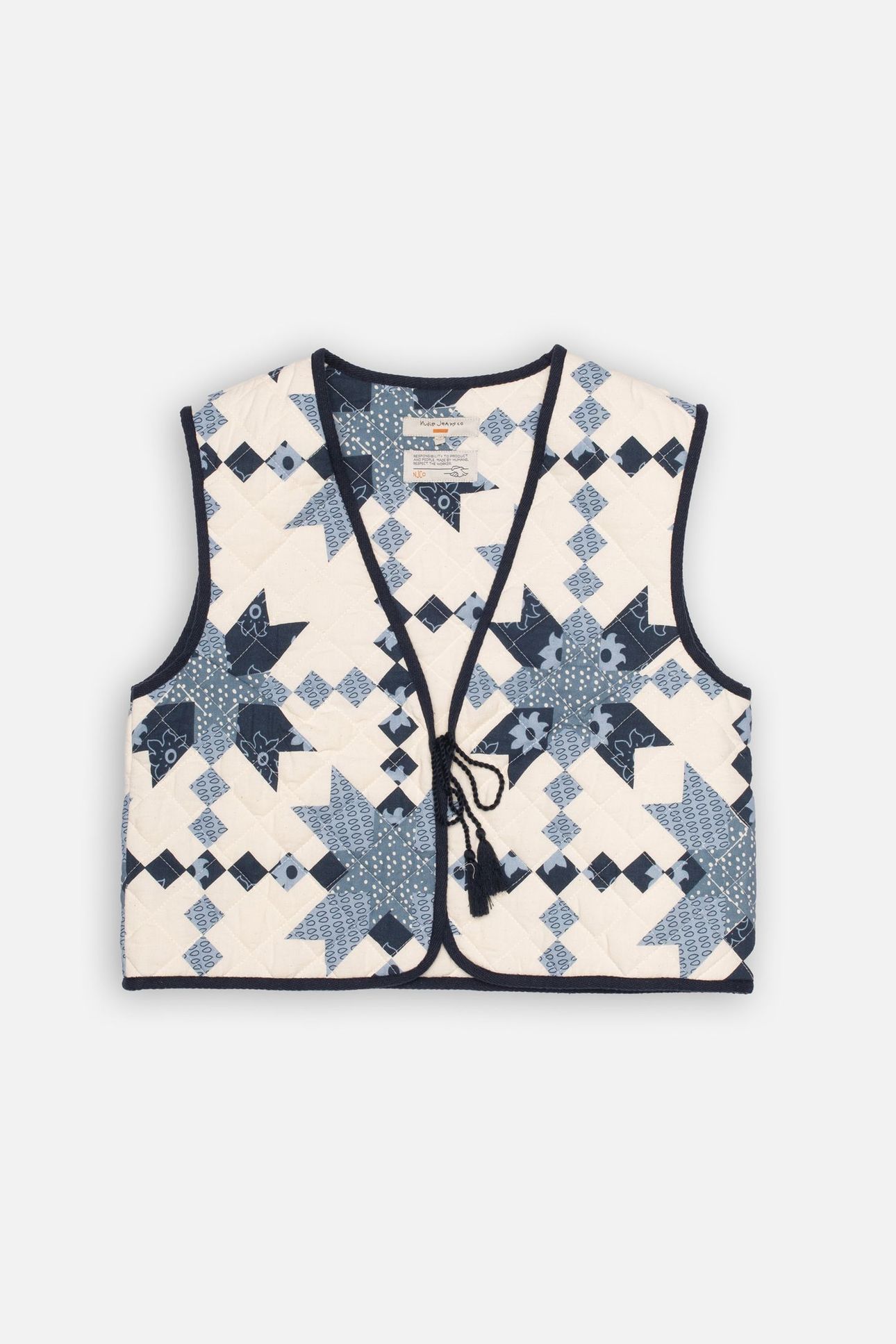 LILL QUILTED COTTON VEST OFF WHITE 2