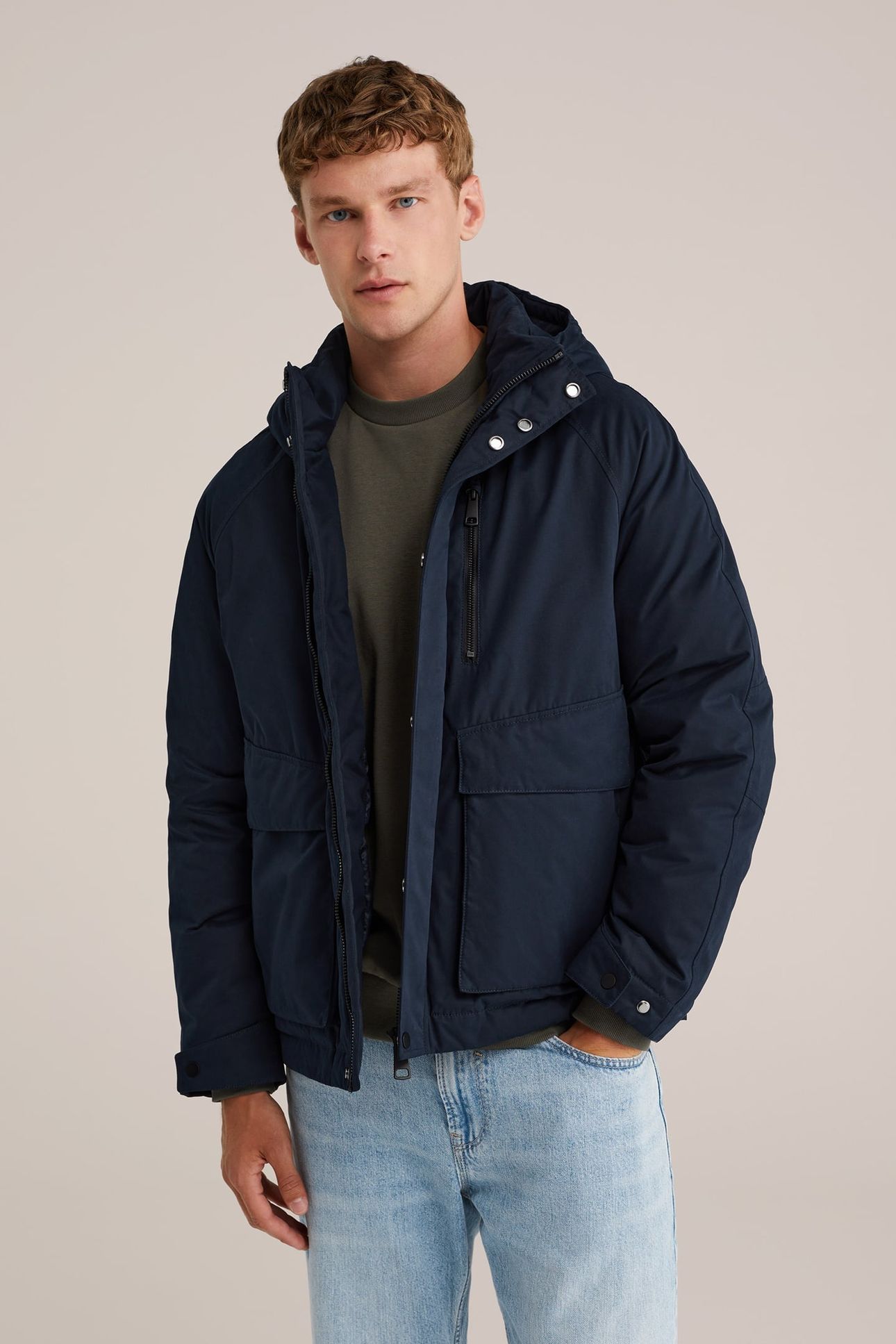 JACKET NORMAL LENGTH DARK BLUE 1