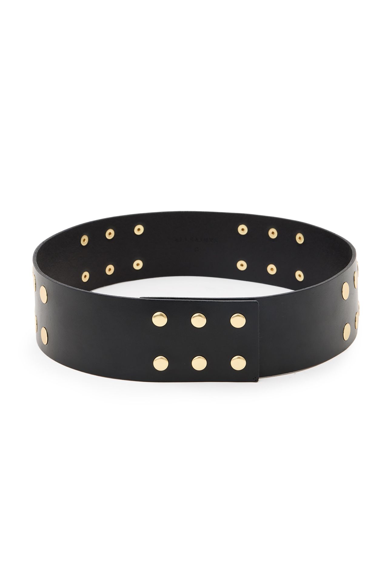 RIO STUD WAIST BELT BLACK/WARM BRASS 2