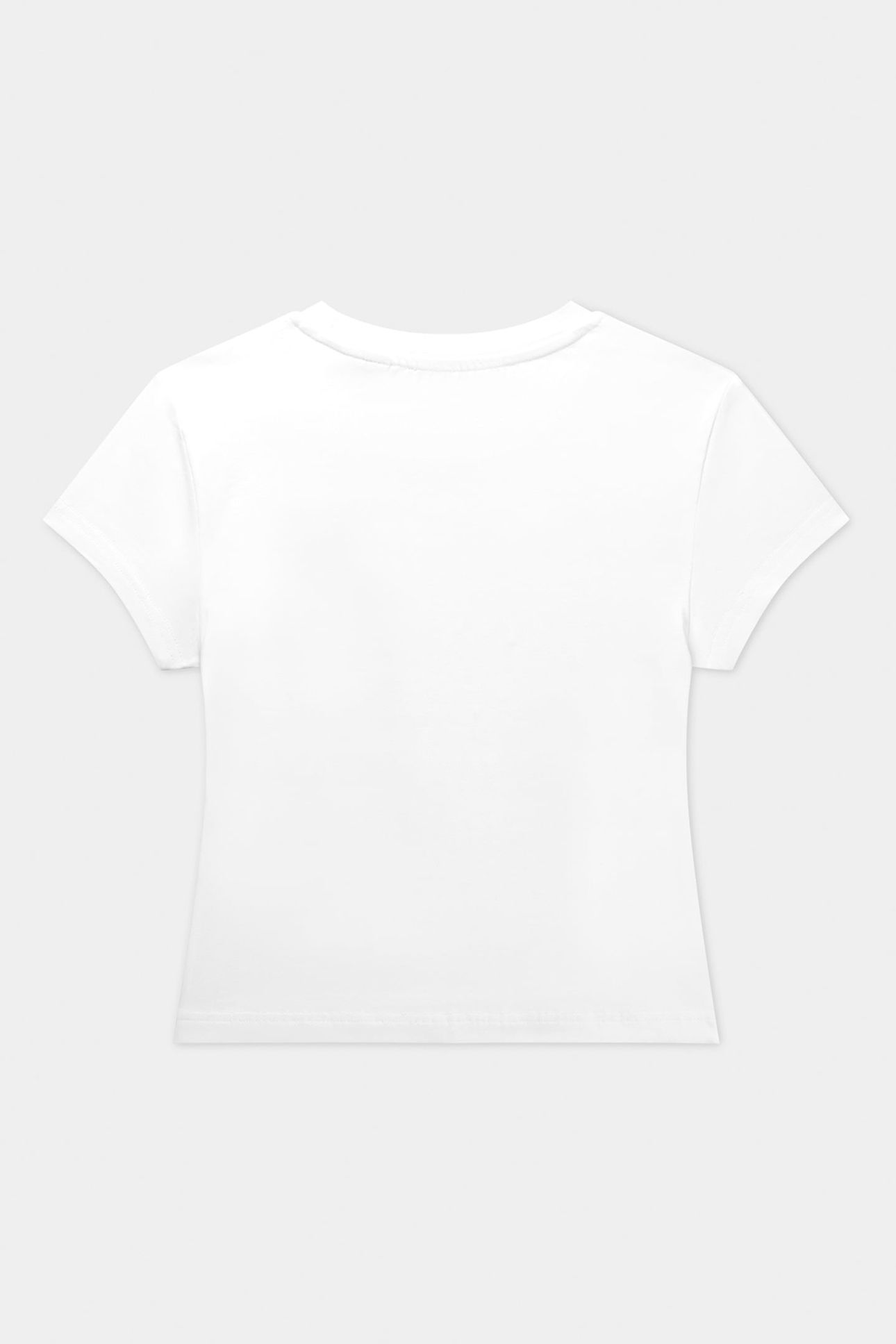 LOGOTYPE CROPPED SHORT SLEEVE T-SHIRT WHITE 5