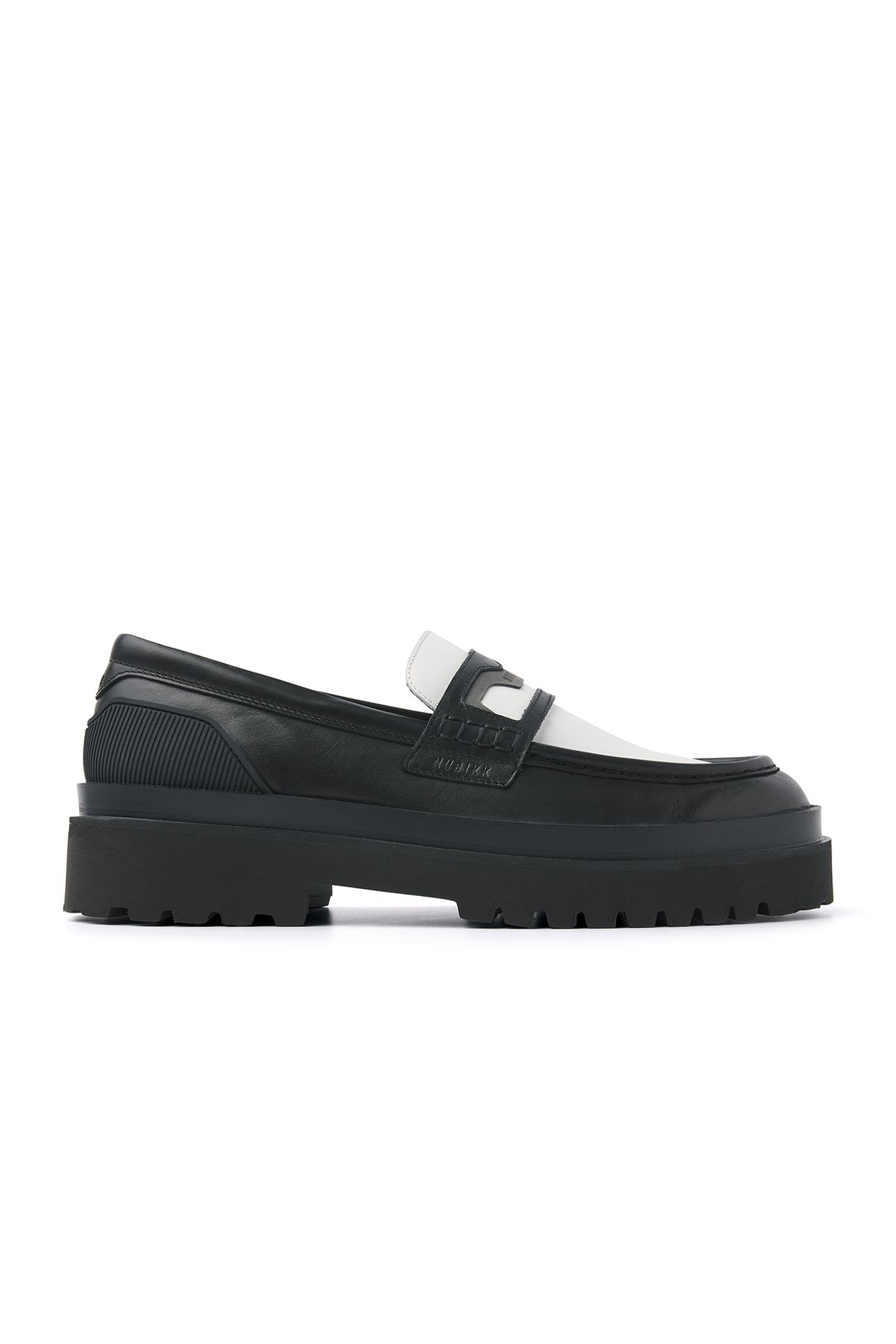 ETHAN GATSBY BLACK LEATHER-WHITE 1