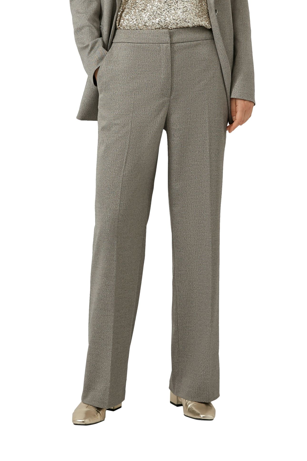 S.OLIVER PANTS GREY/BLACK 2