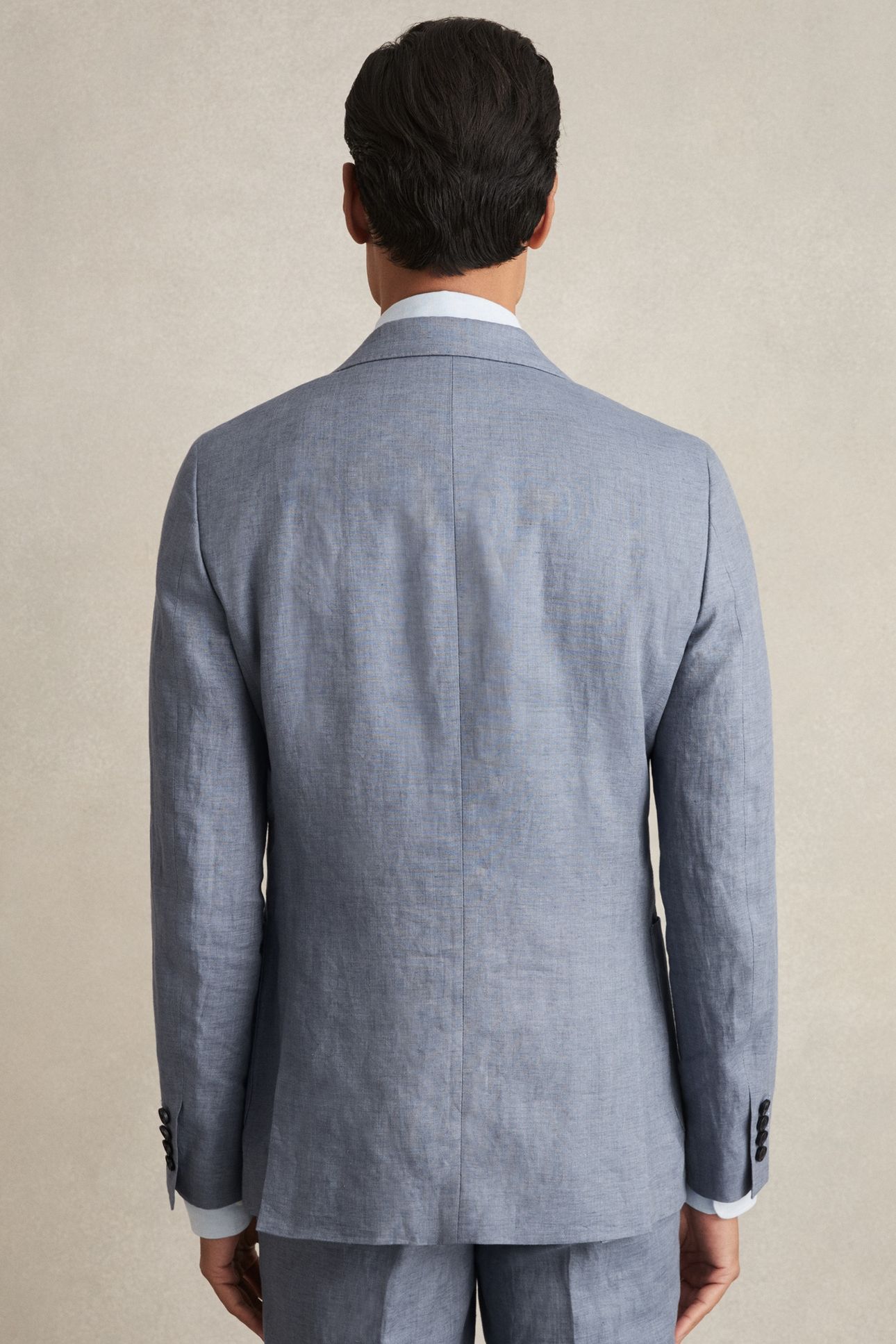 SB 2B NOTCH LINEN BLAZER AIRFORCE BLUE 3