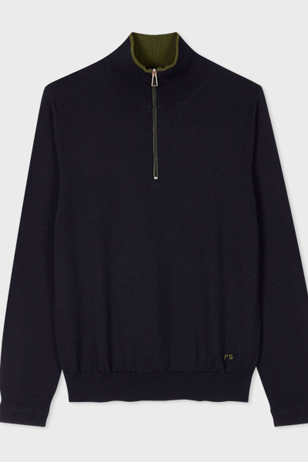 SWEATER ZIP NECK VERY DARK NAVY 2