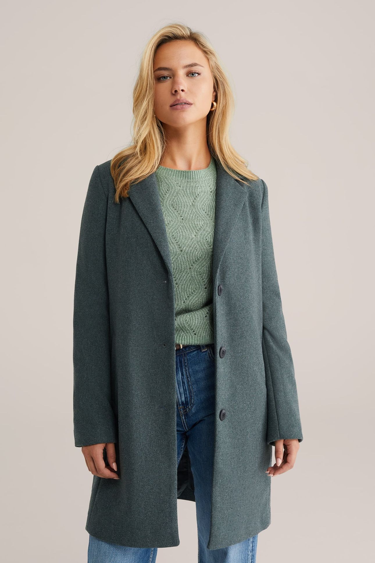 COAT SEA GREEN 1