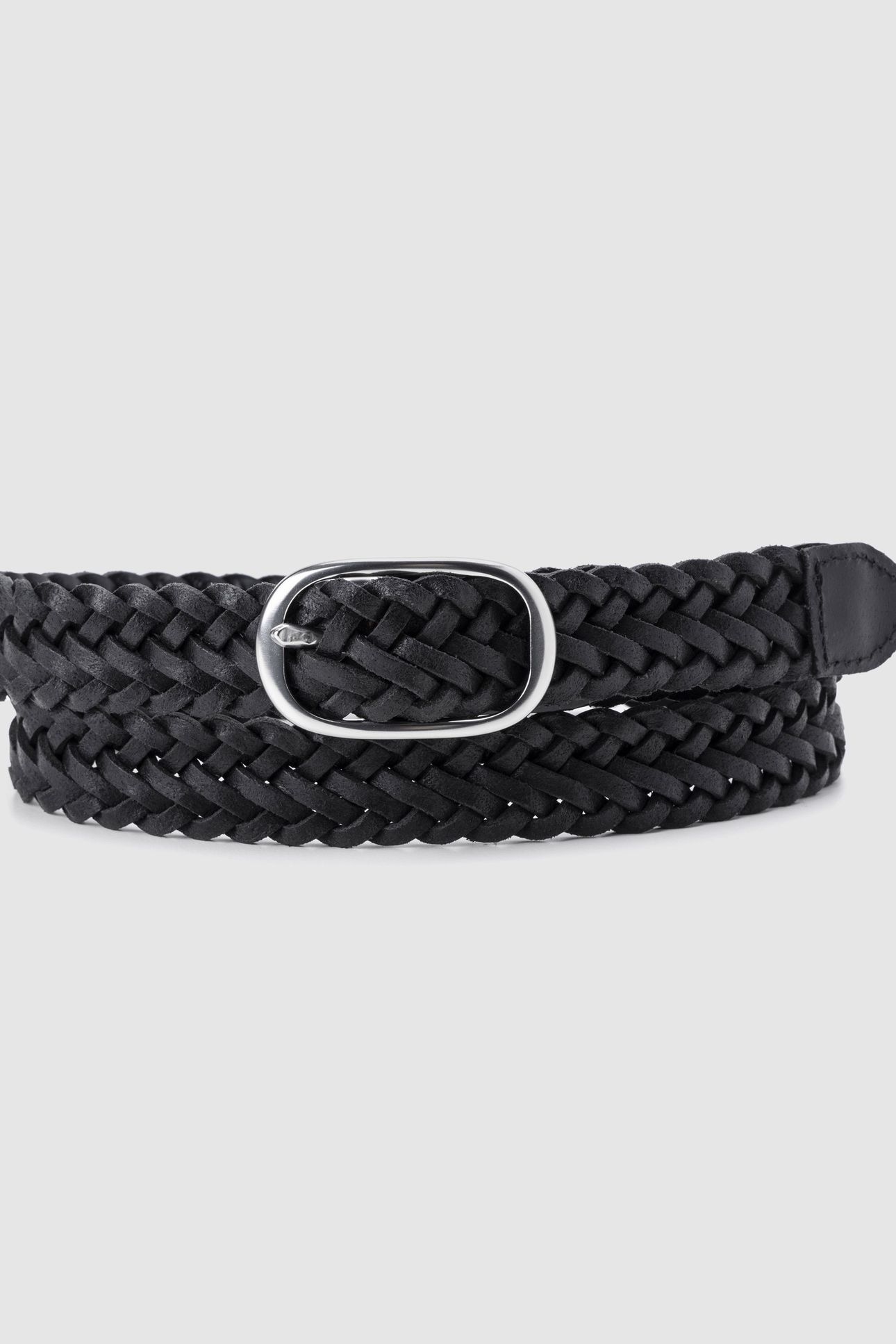 CHARLIE BRAID BELT BLACK 1