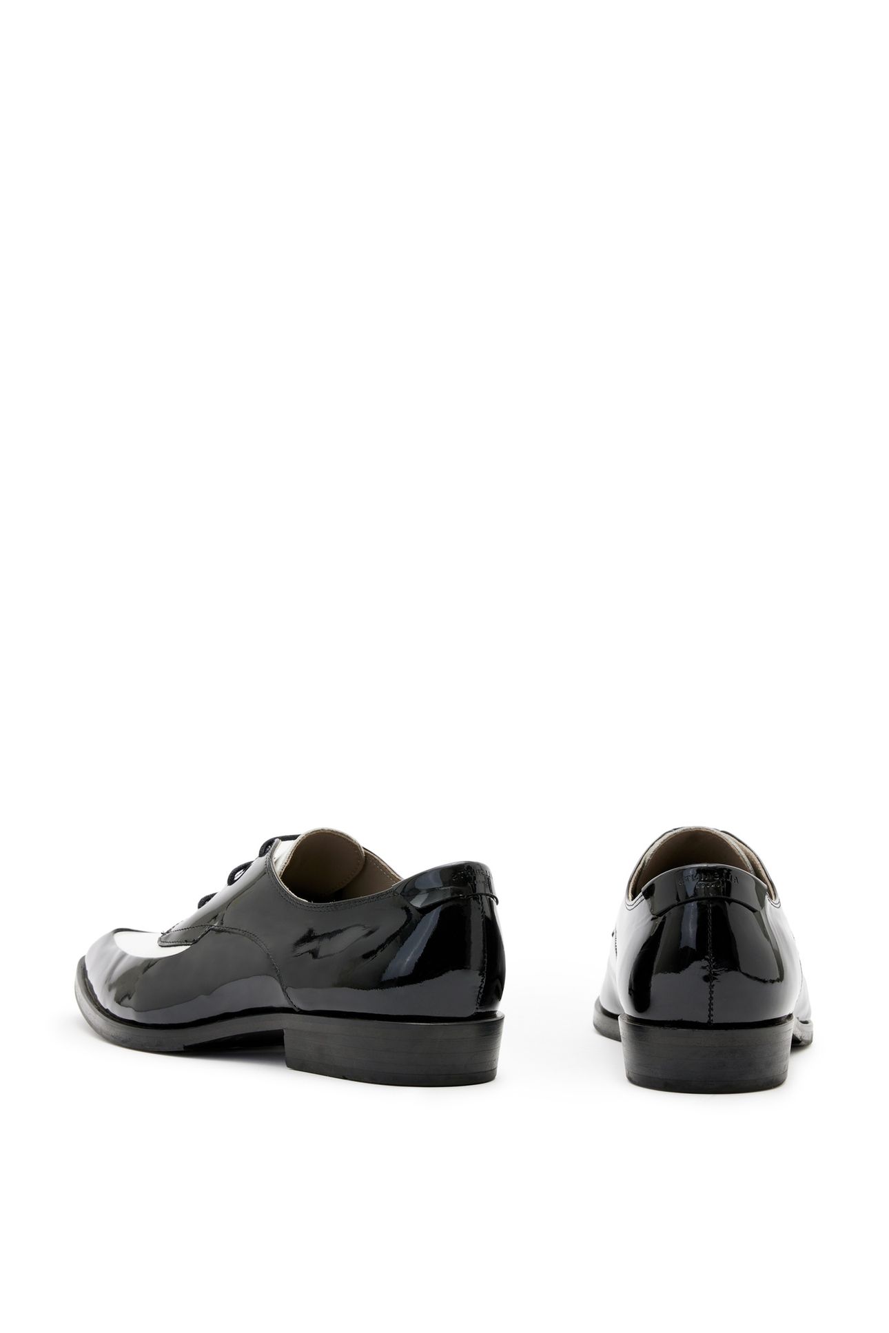 LEX PATENT LACE UP BLACK/WHITE 2