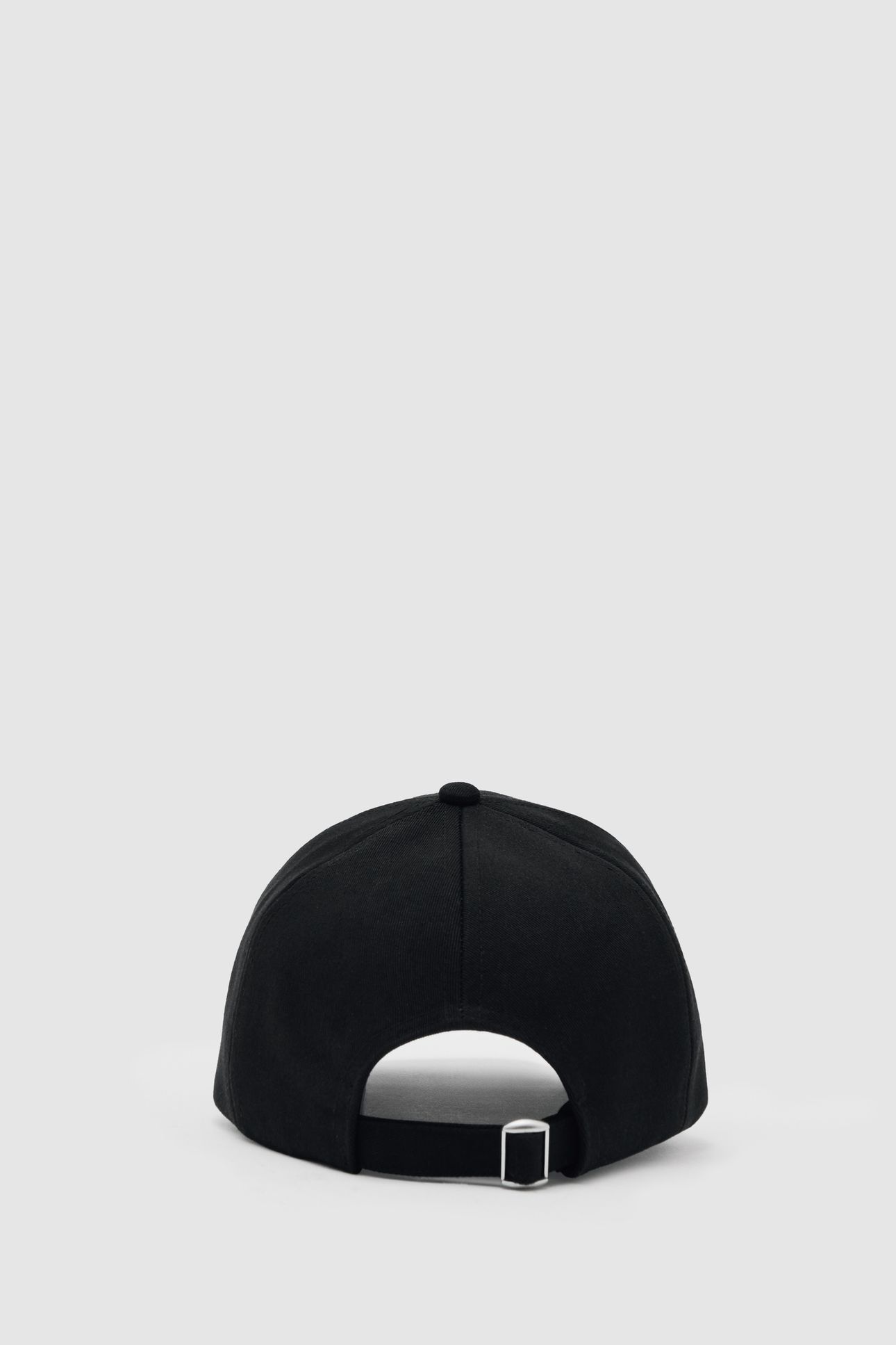 EMBROIDERED LOGO CAP BLACK 3