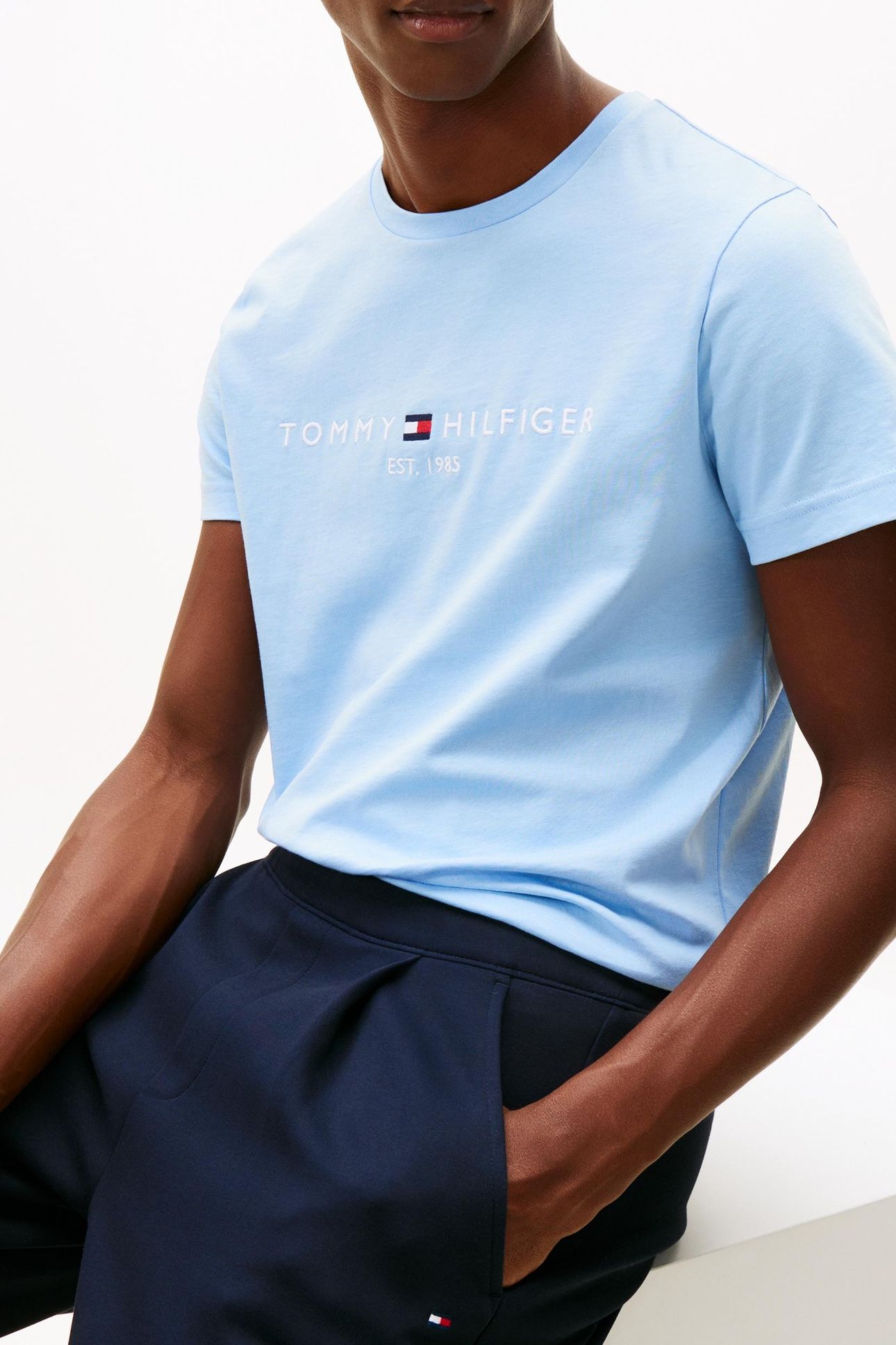 TOMMY LOGO TEE WELL WATER 2