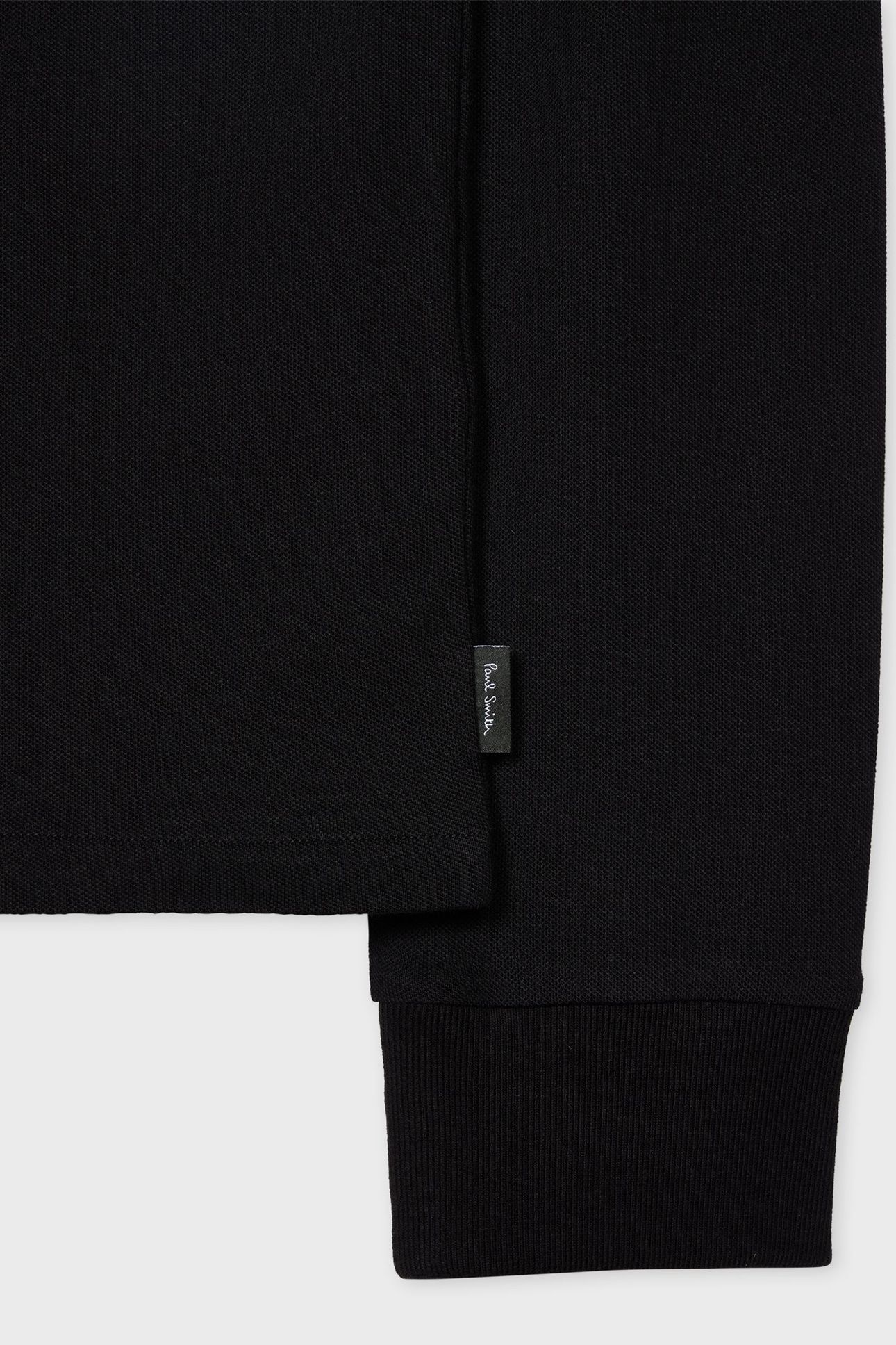 LS ZIP POLO REG FIT BLACK 3