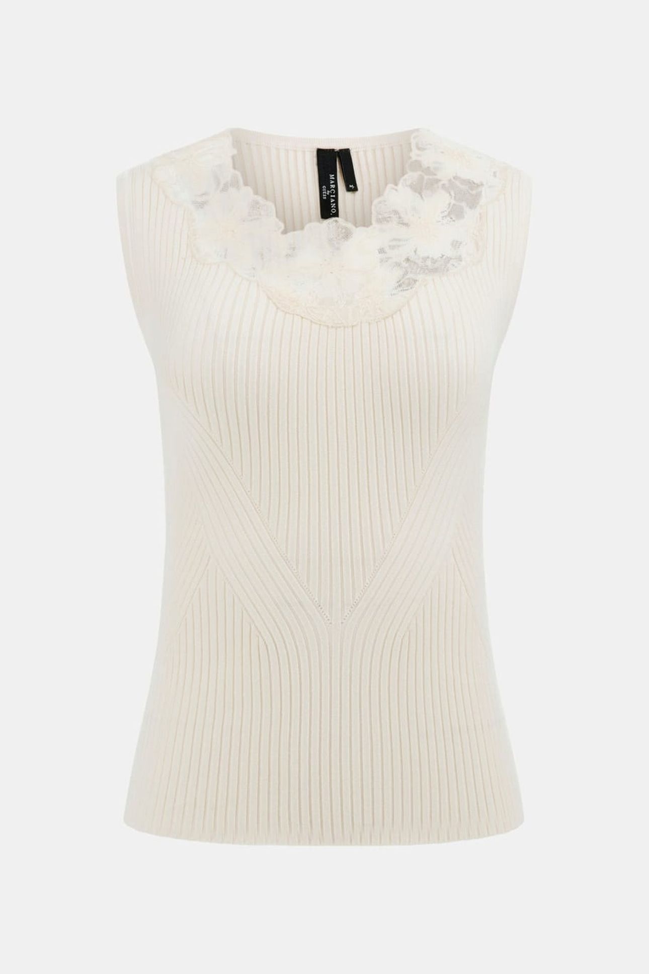MARCIANO BY GUESS CANDICE LACE SL SWEATER TOP SANDY SHORE 4