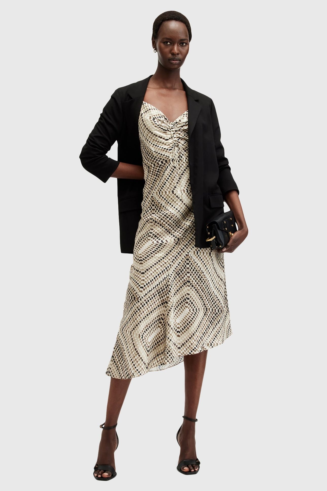 ALEXIA LUISA DRESS TAUPE BROWN 1