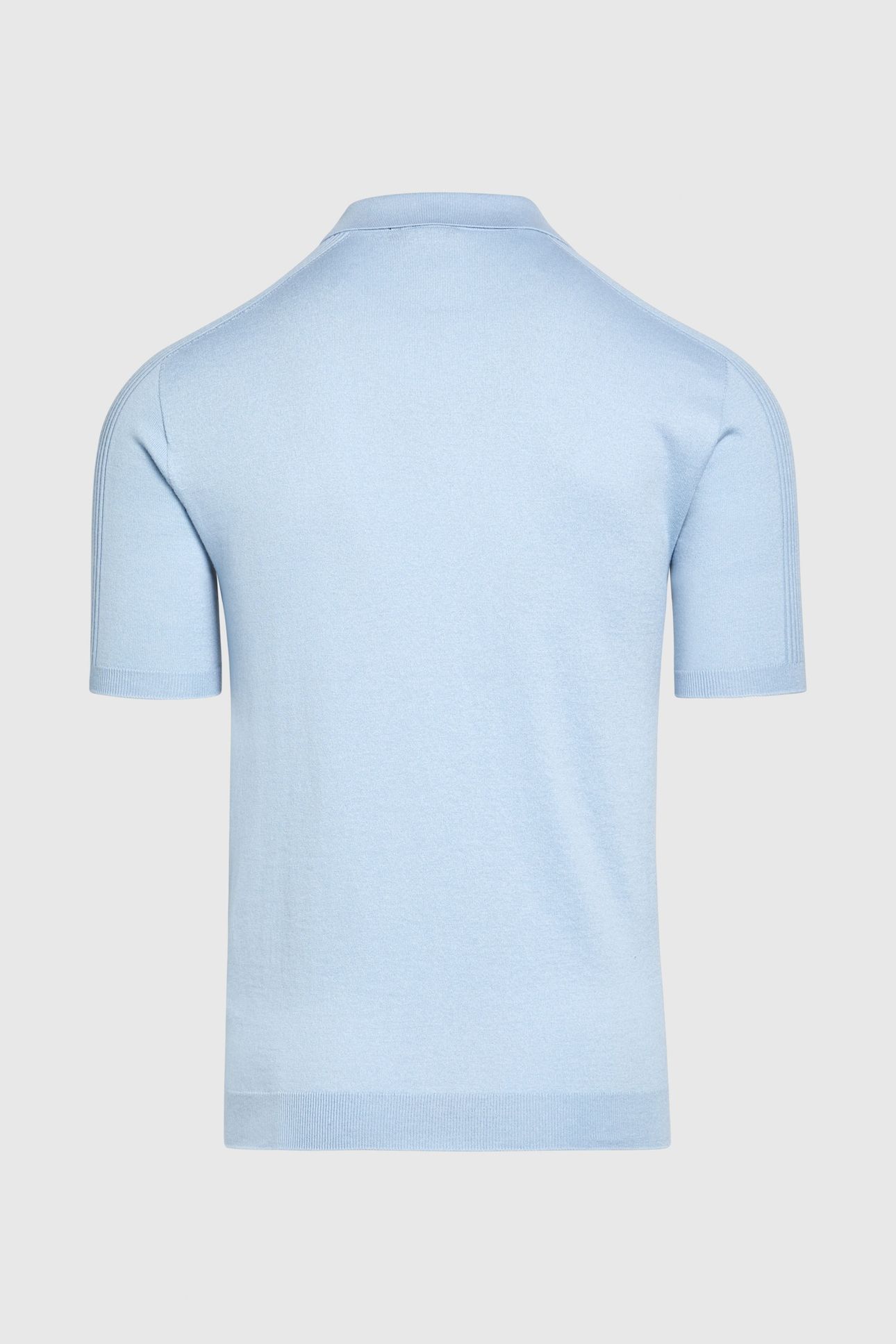 FOTOL V1.Y9.01 FLAT-KNIT-SHIRT FOG BLUE 4