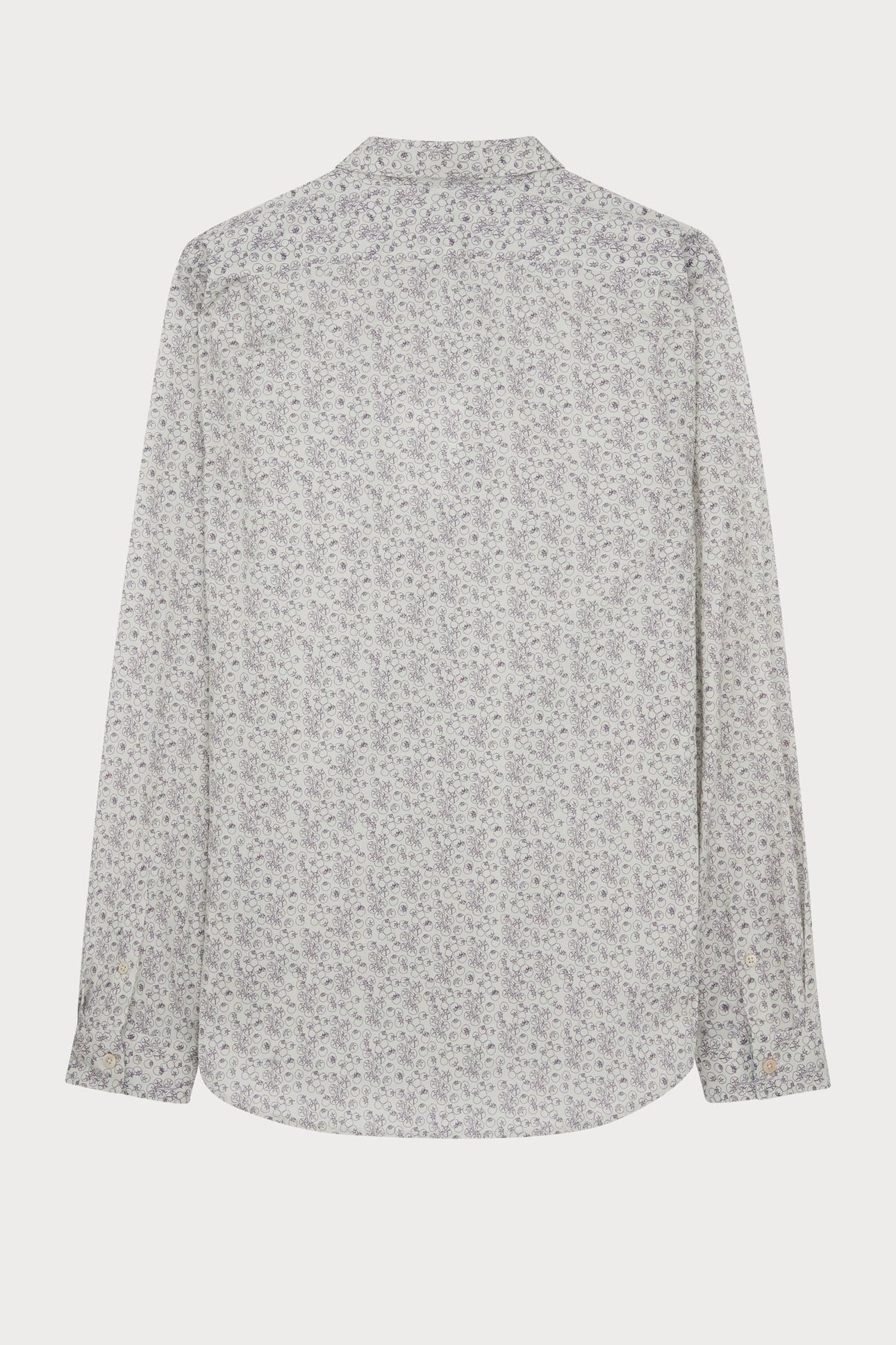 LS TAILORED FIT SHIRT IVORY 2