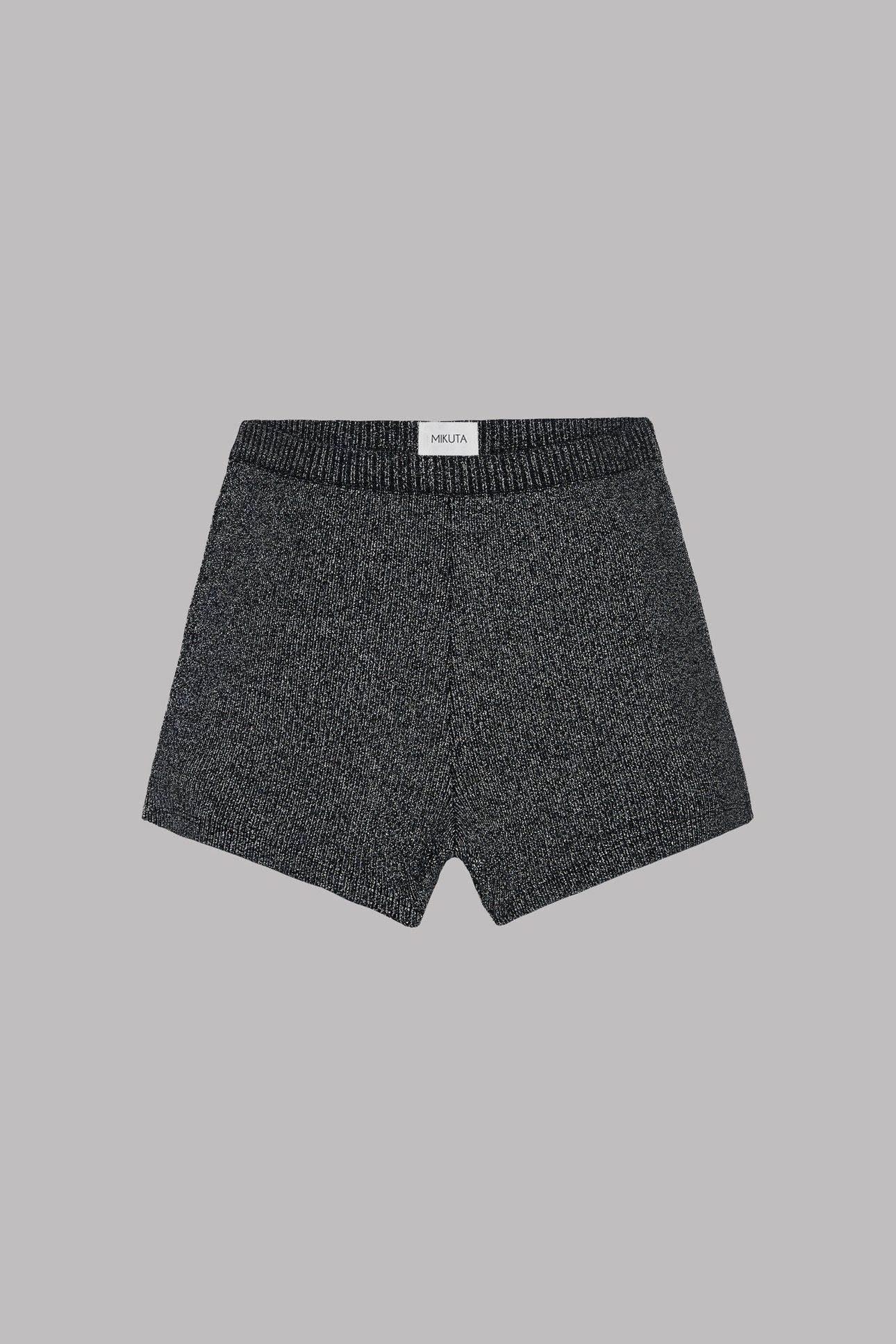 THE DARK GLITTER RIBBED SHORTS 2