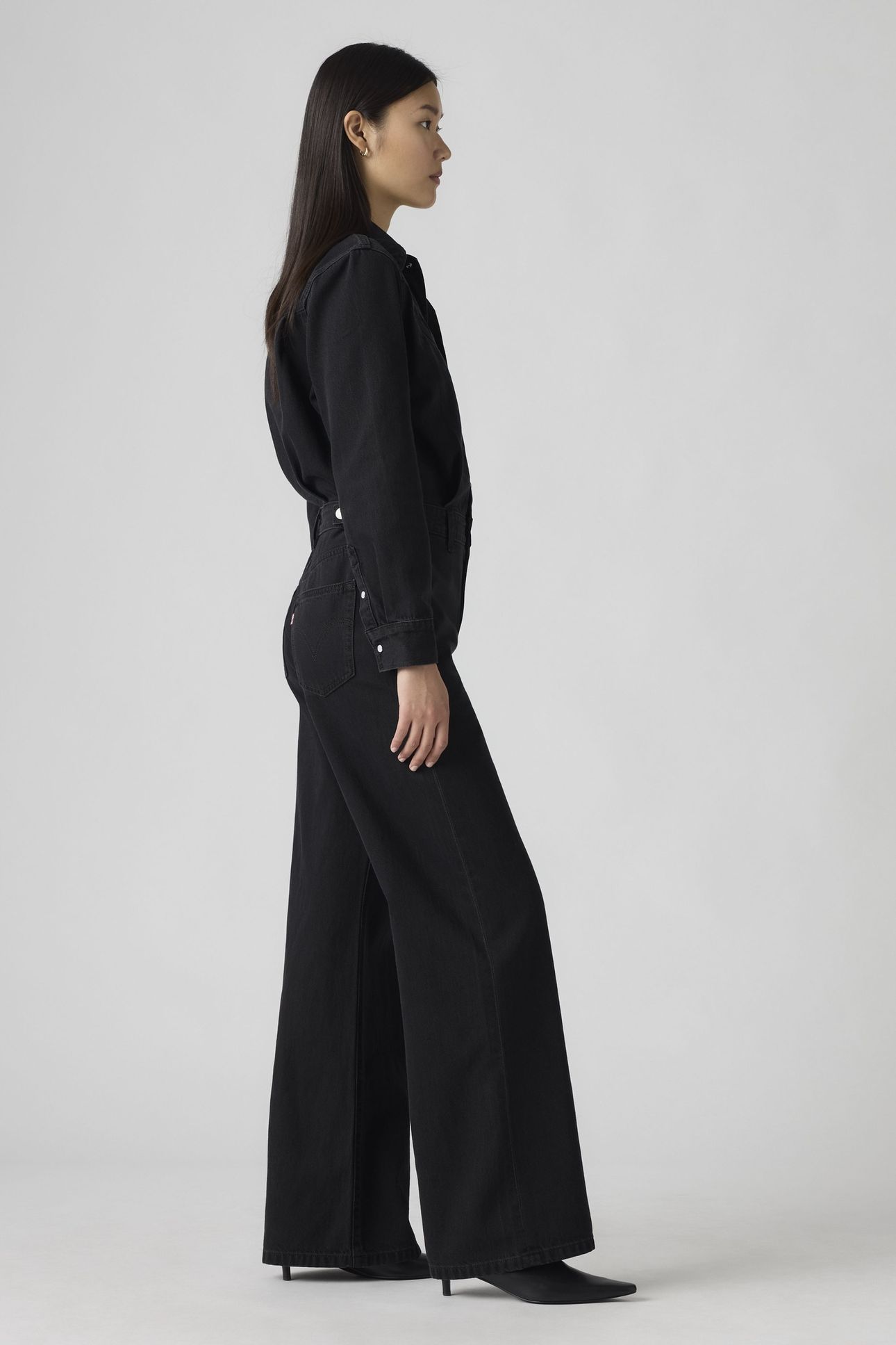 RINOA WIDE LEG LIGHTWEIGHT JUMPSUIT BLACK 4