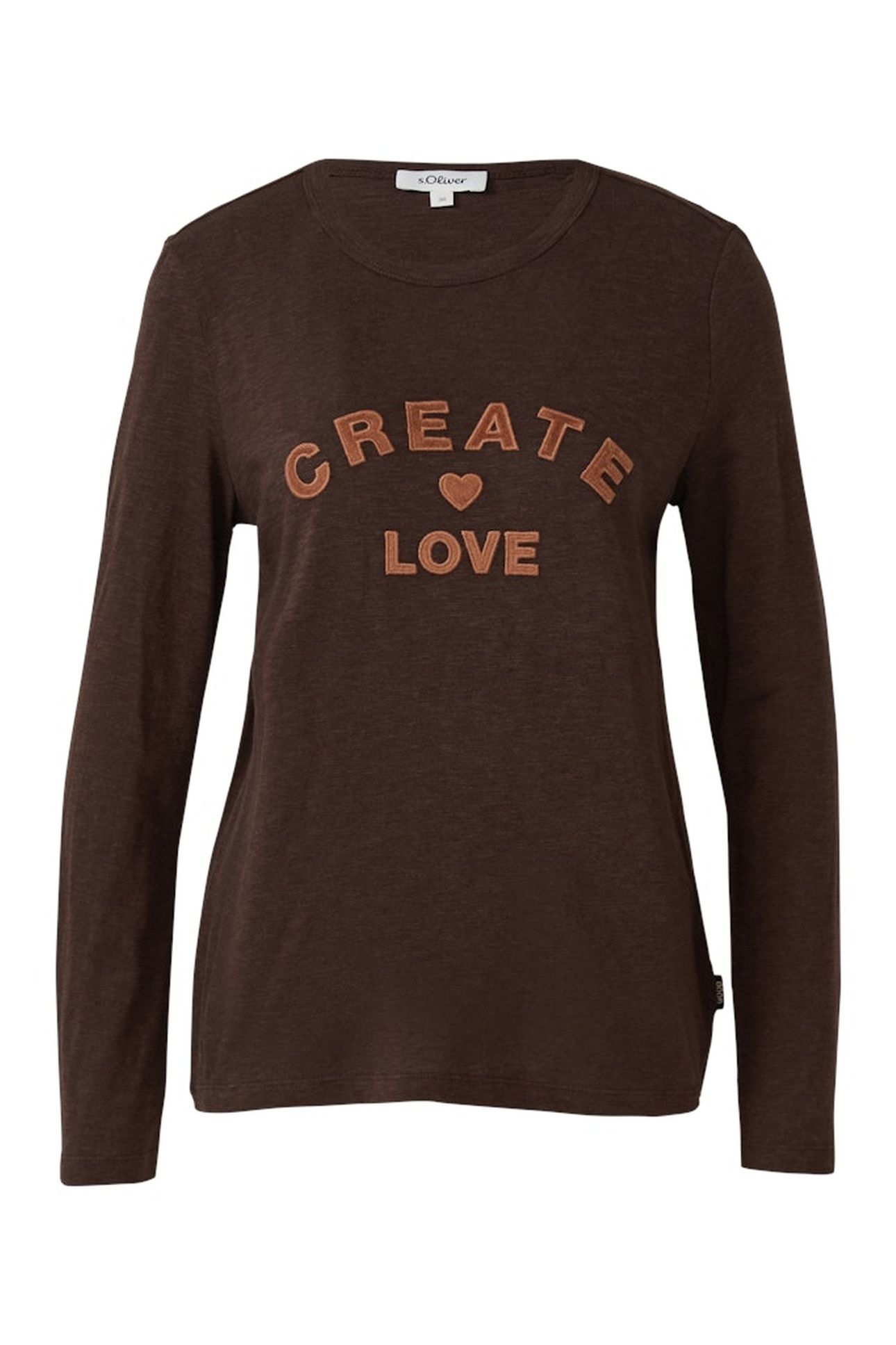 S.OLIVER T-SHIRTS BROWN-DARK 4
