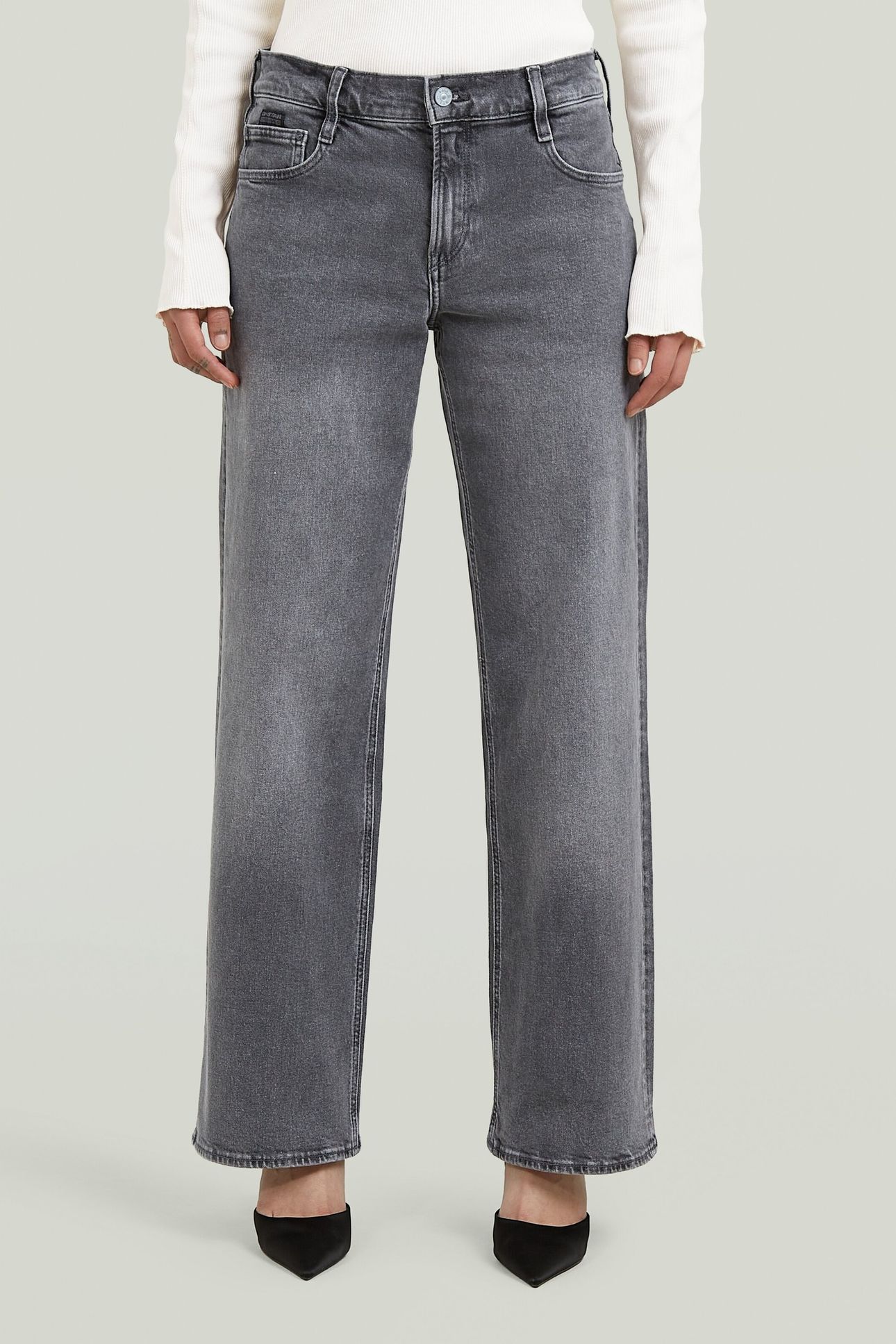 JUDEE LOOSE JEANS GREY 2