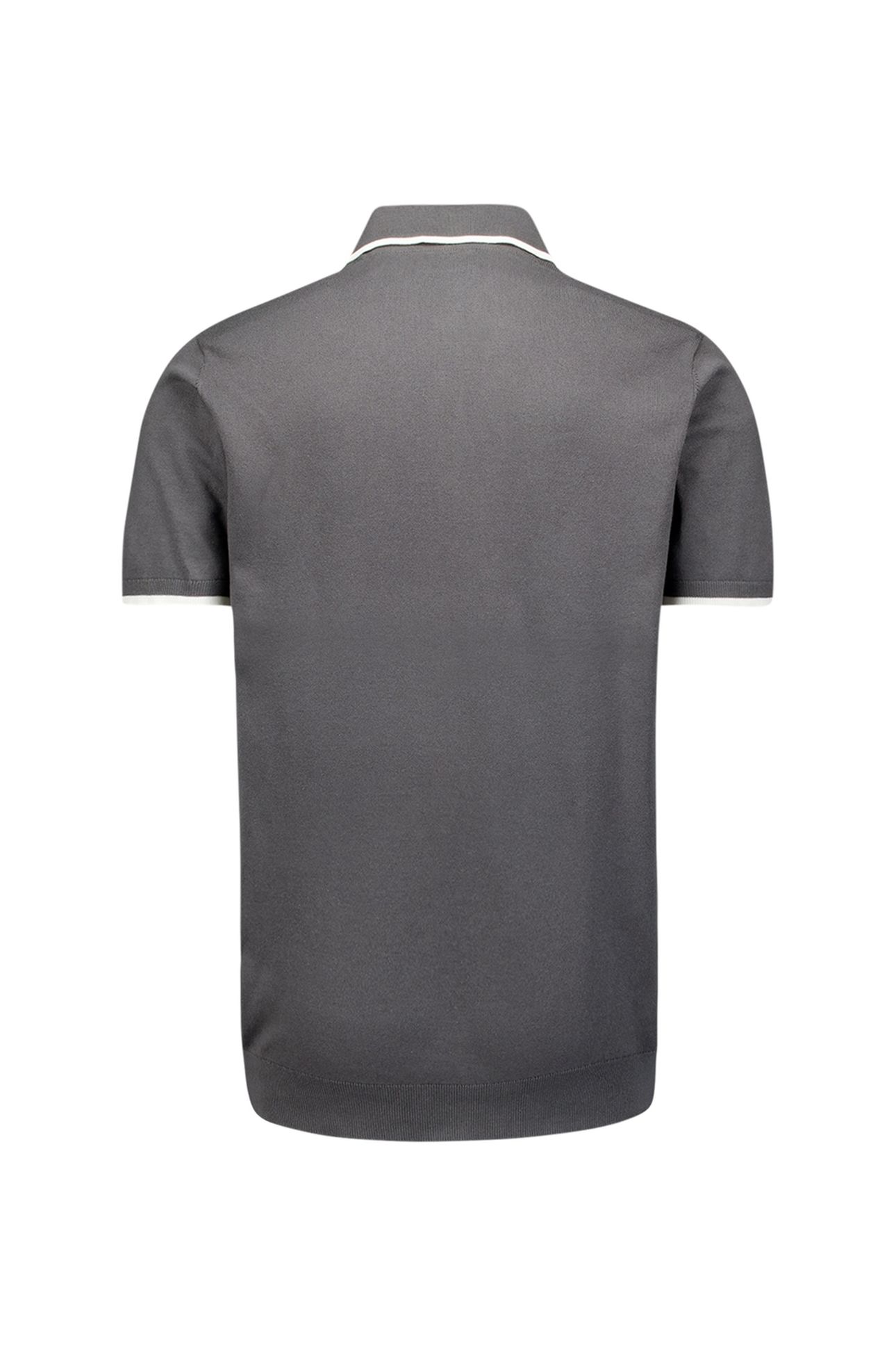 PULLOVER SHORT SLEEVE POLO BUTTON SOLID DARK STEEL 5