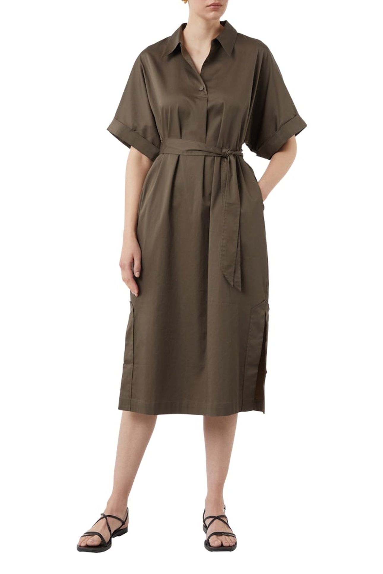 COMMA DRESSES BROWN 1
