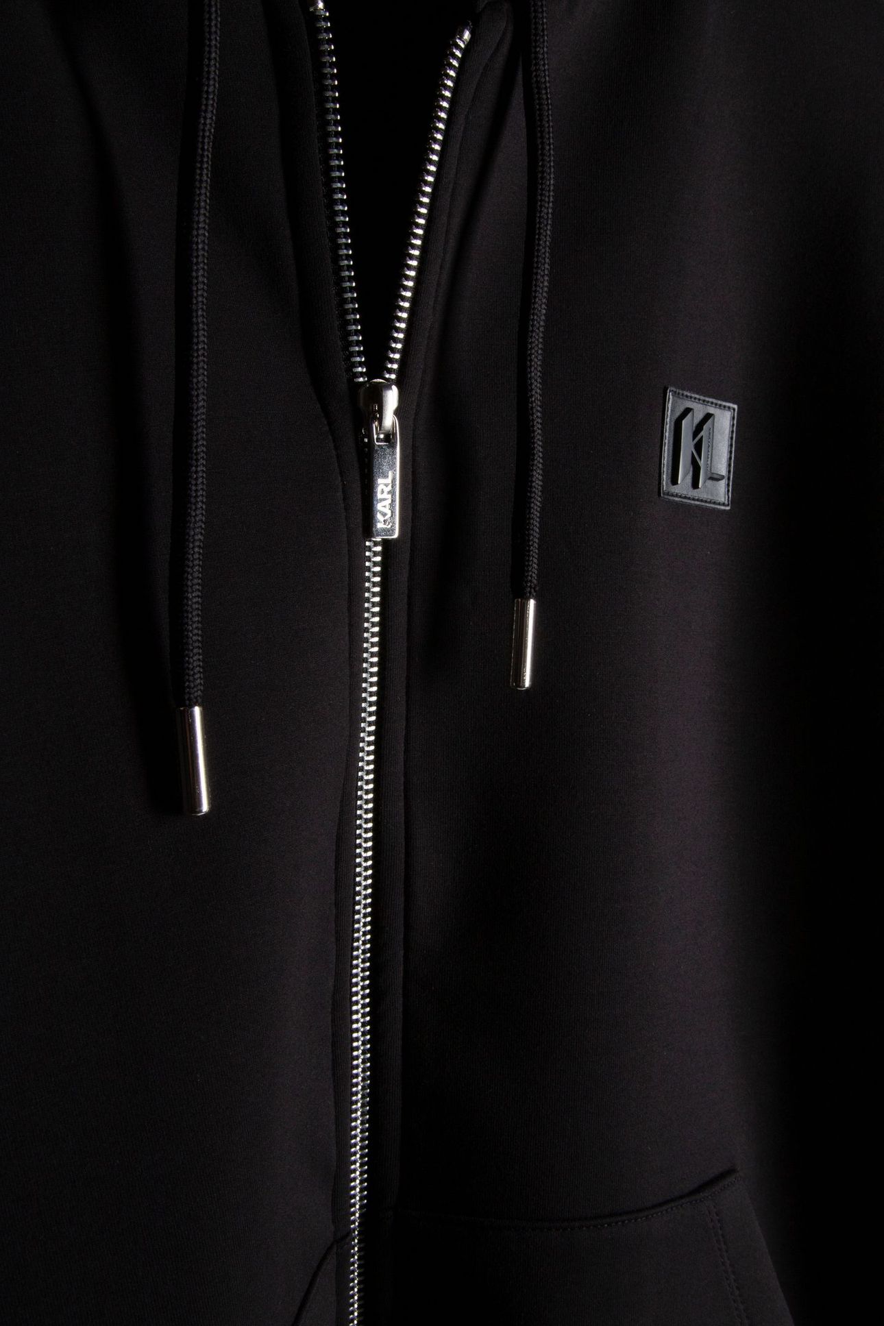 BLACK SWEAT HOODY JACKET 5