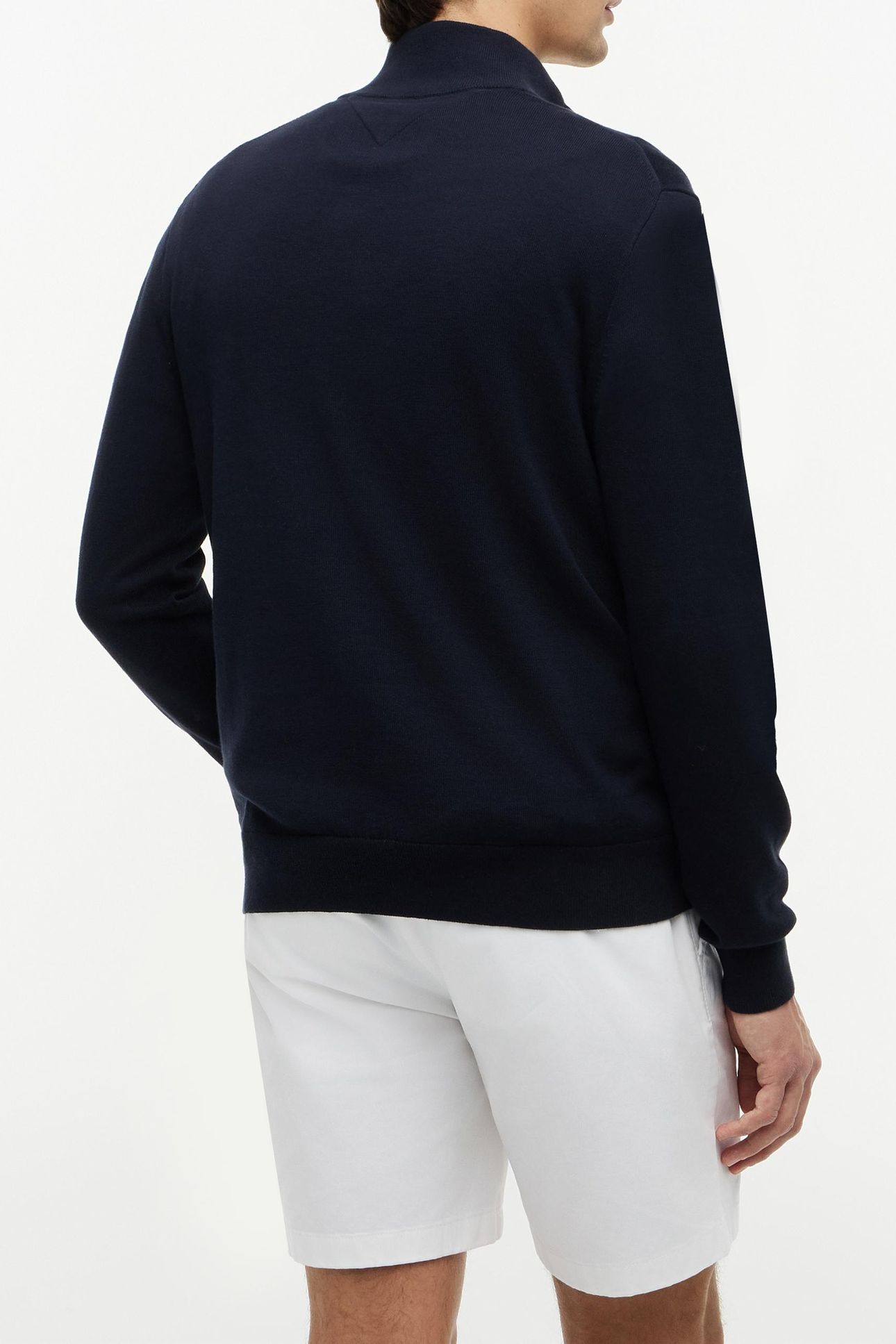 ESSENTIAL COTTON HALF ZIP NAVY BLUE 3