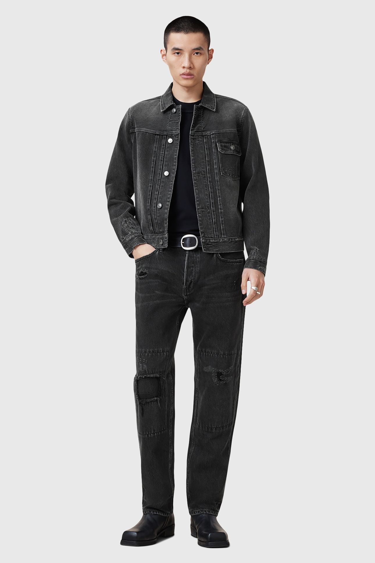 JAYGER JACKET WASHED BLACK 1