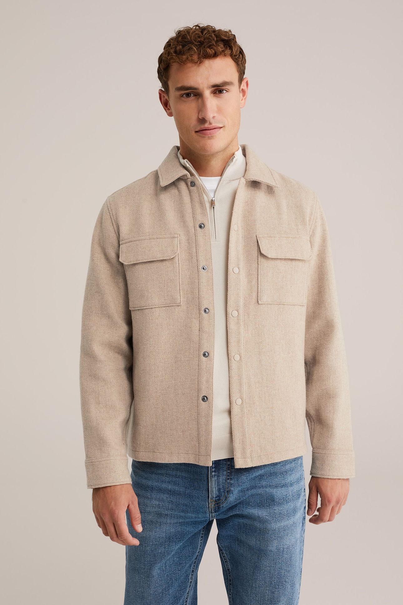 OVERSHIRT GREIGE 1