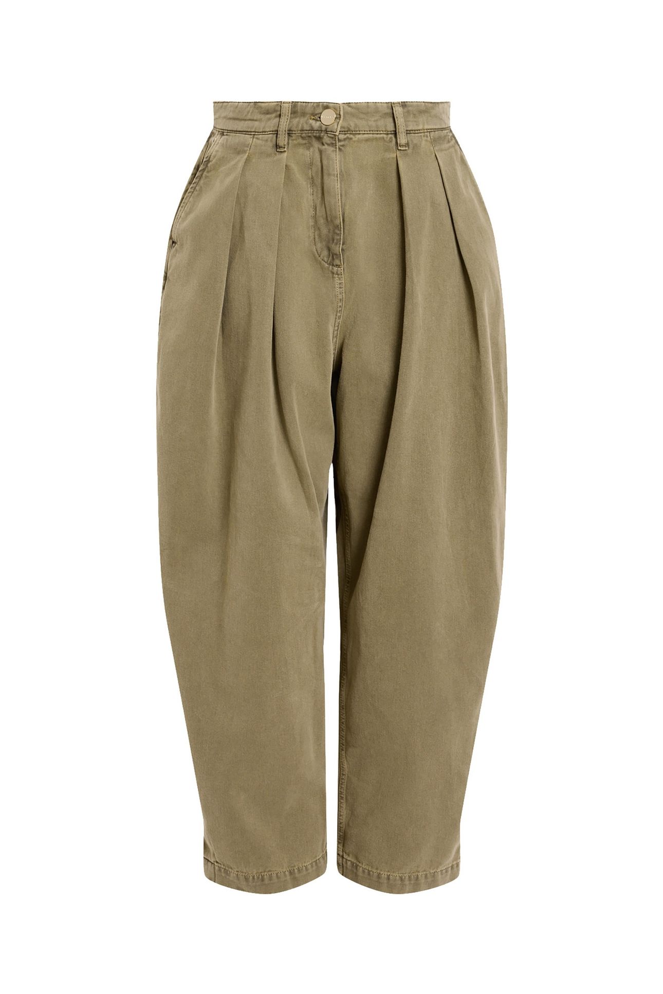 BECCA DENIM TROUSER KHAKI GREEN 6