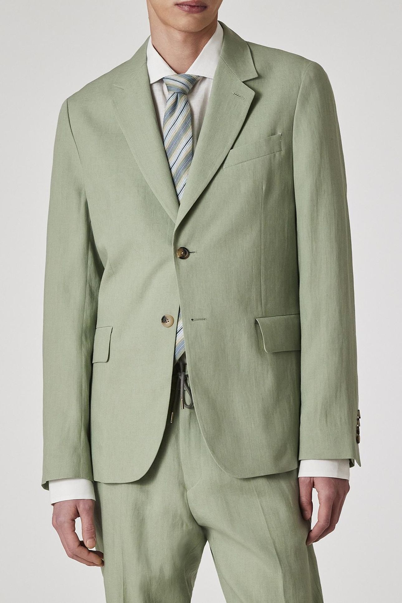2 BUTTON JACKET LT GREYISH GREEN 1