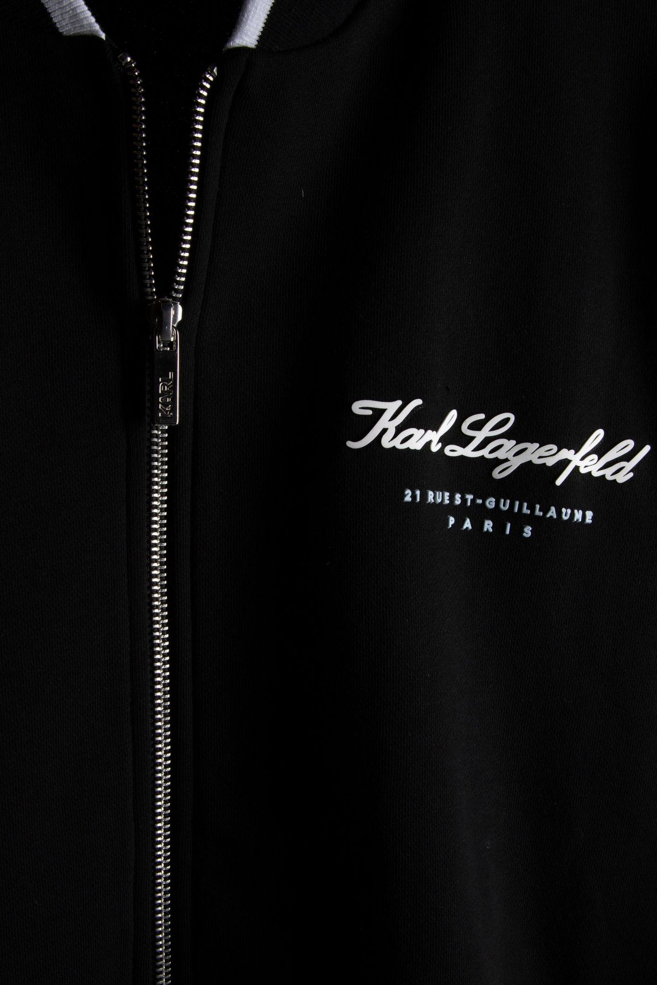 BLACK SWEAT ZIP JACKET 4