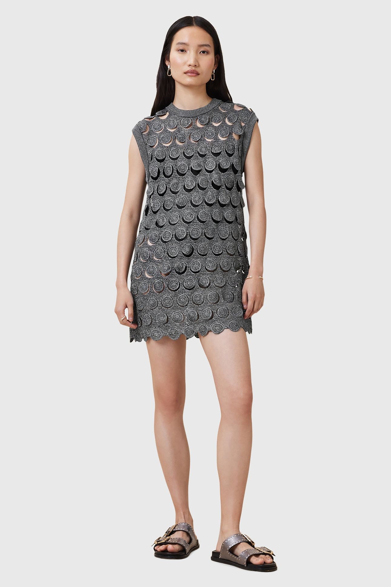 IRIS DRESS GUNMETAL GREY 3