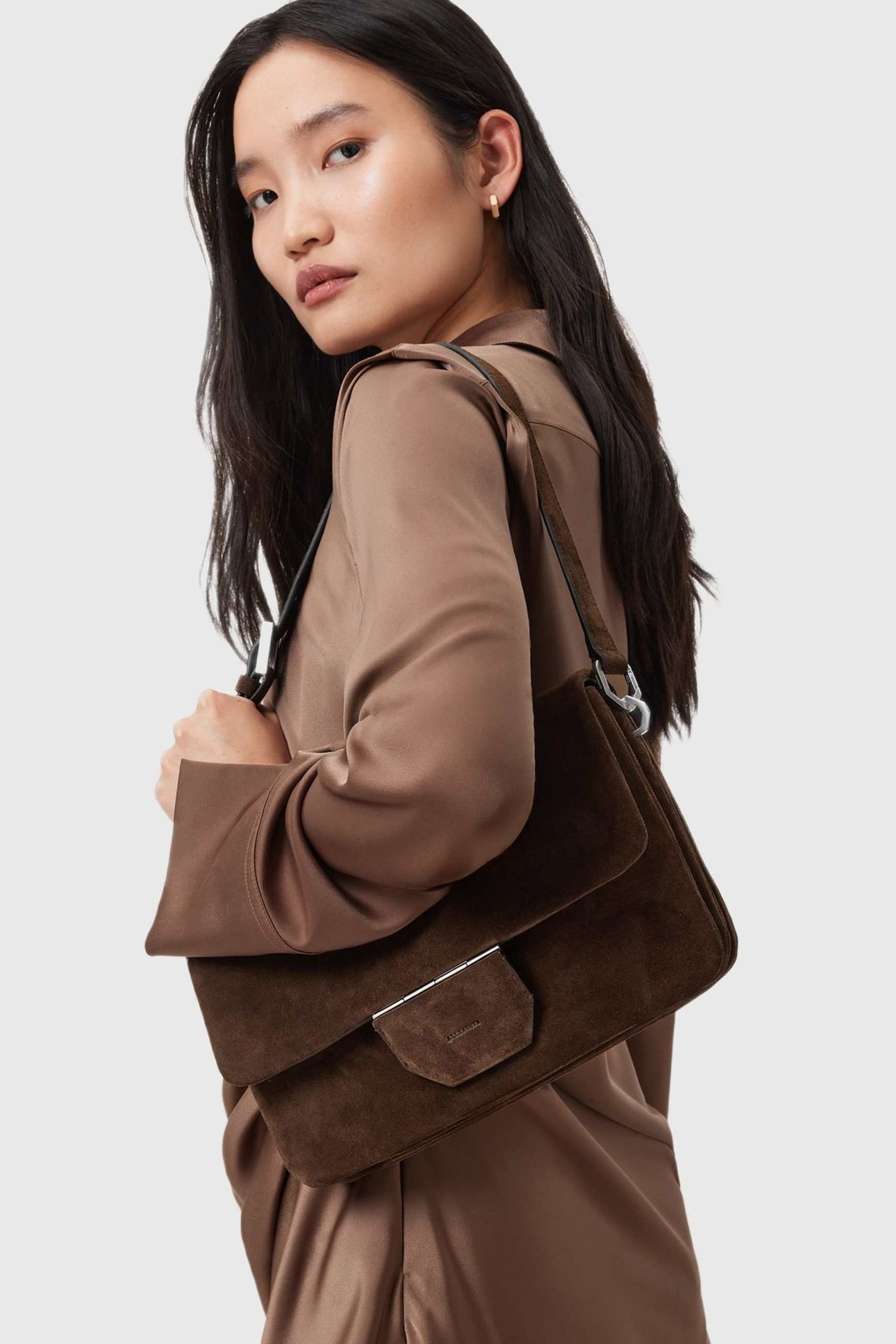 ONDINE SUEDE SHLDR FANGO BROWN 1