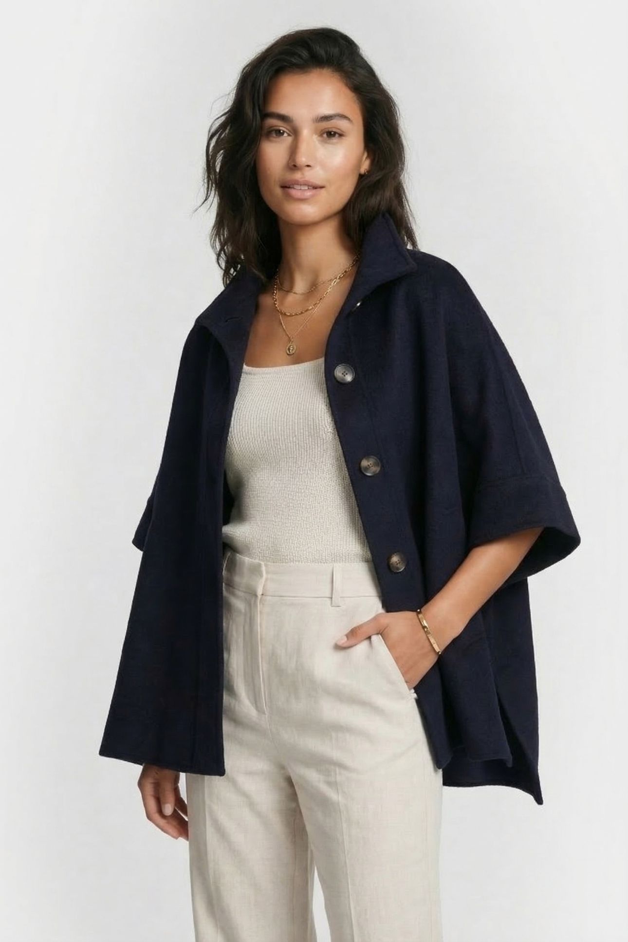 IVY WOOL JACKET NAVY 1