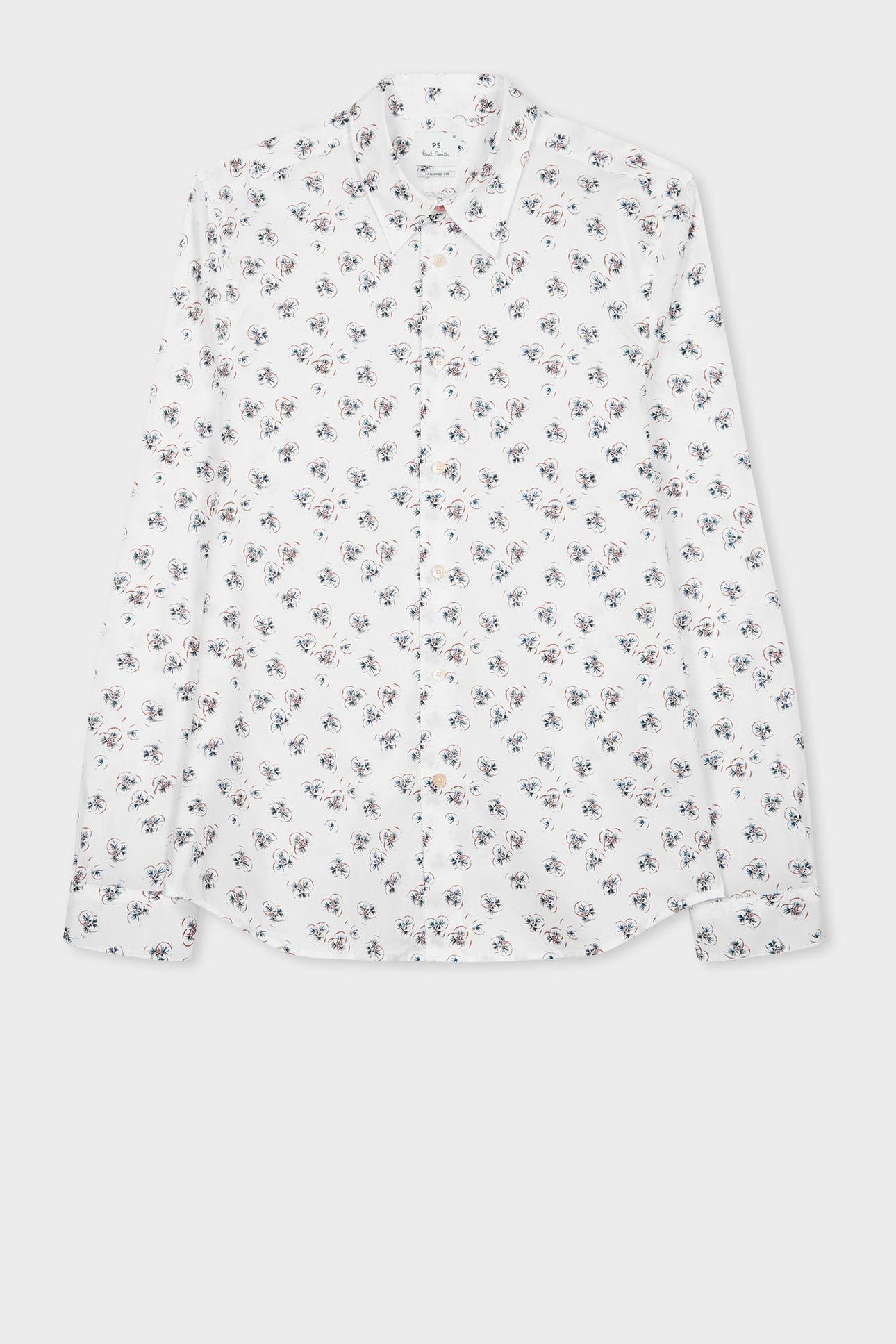 LS TAILORED FIT SHIRT WHITE 1