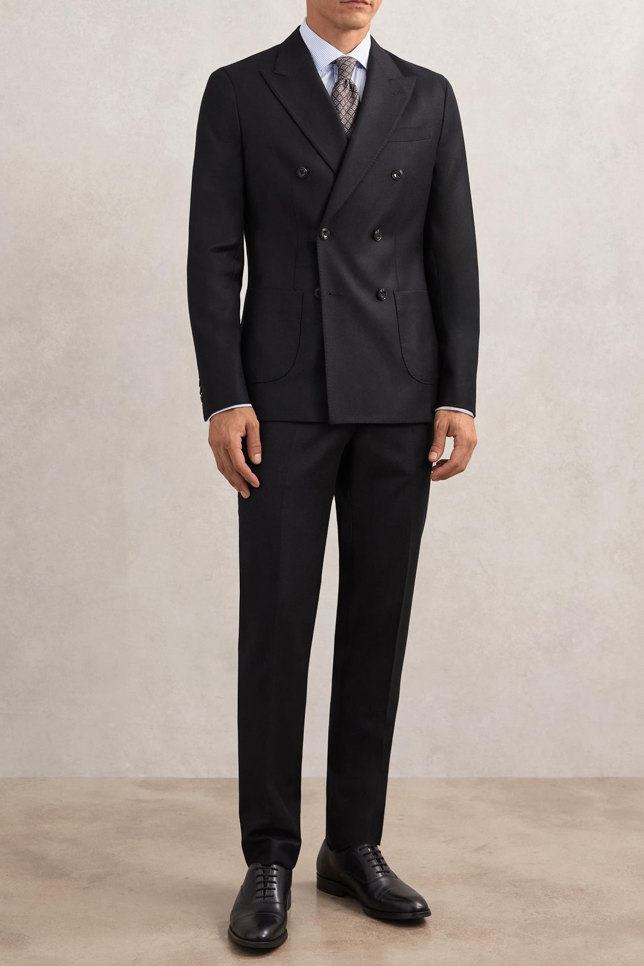 FLANNEL MIXER TROUSER NAVY 1