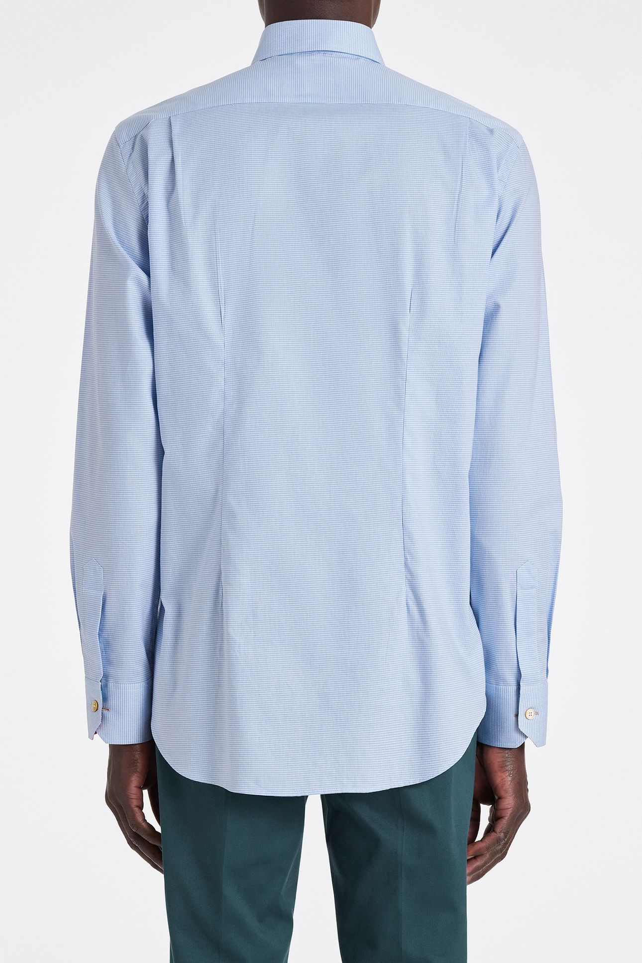 S/C TAILORED FIT SHIRT BLUE 4