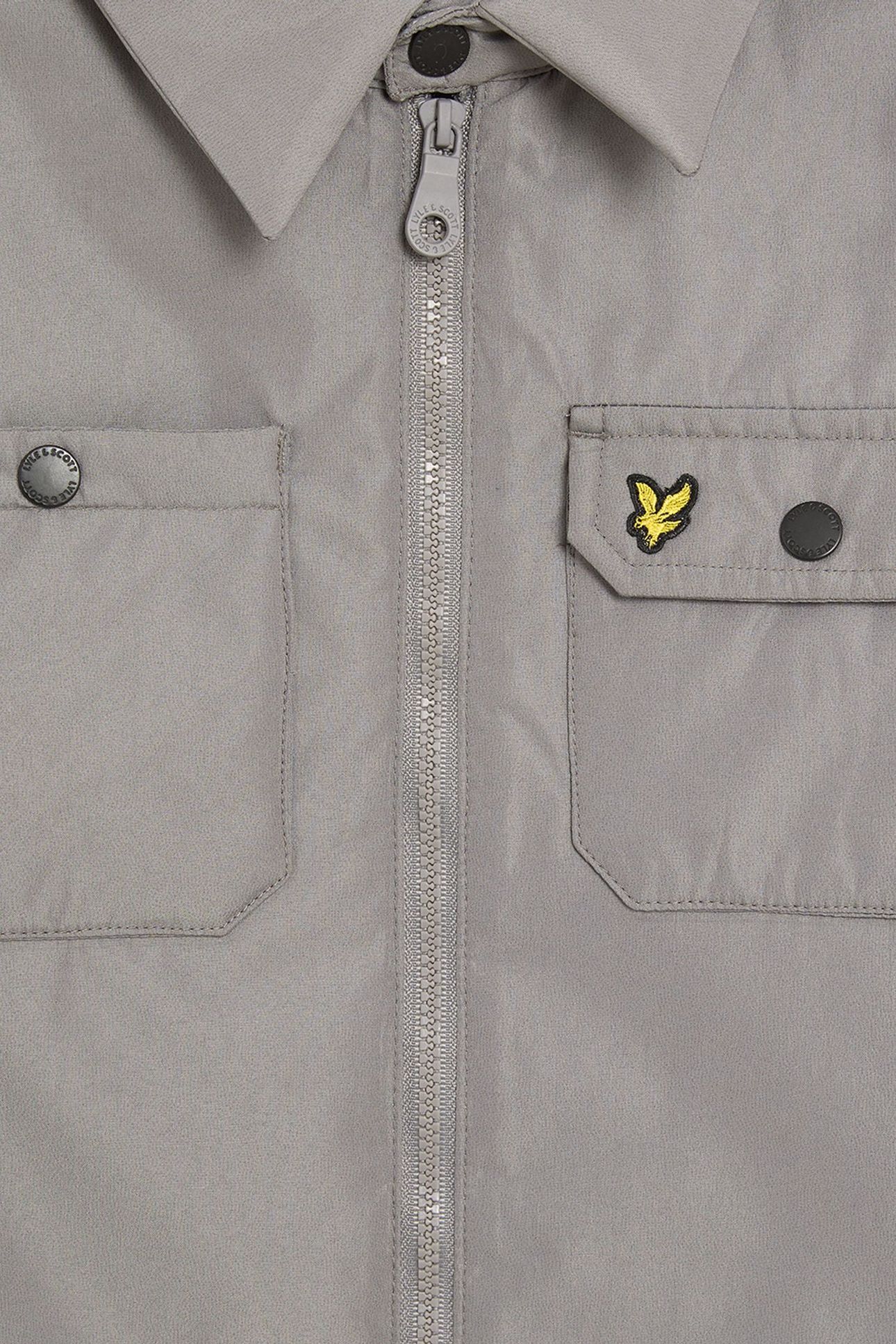 PADDED WOVEN OVERSHIRT SHARKSKIN 4