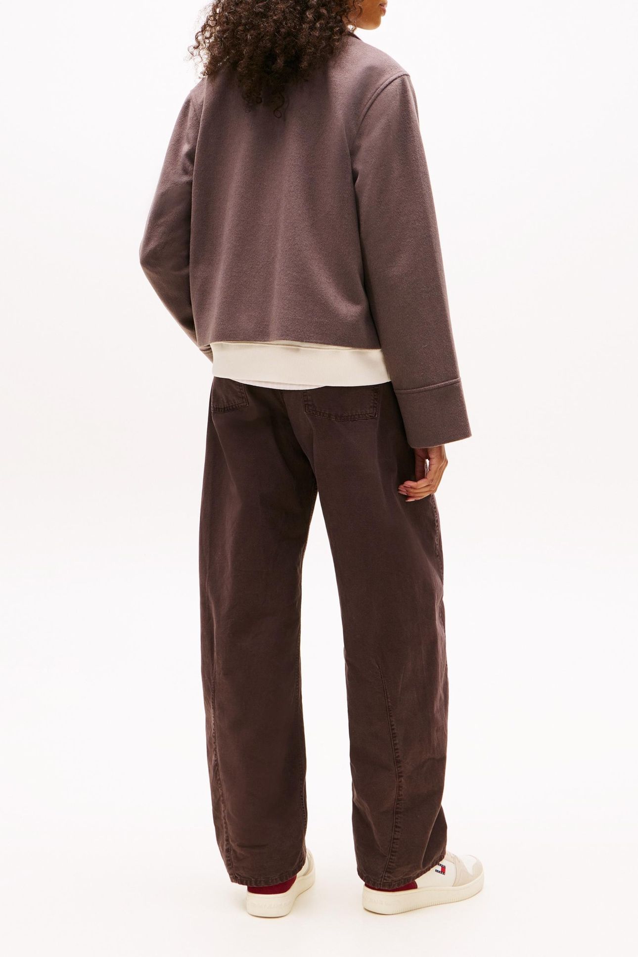 ZIP FRONT WOOL JACKET BLACK WALNUT 4