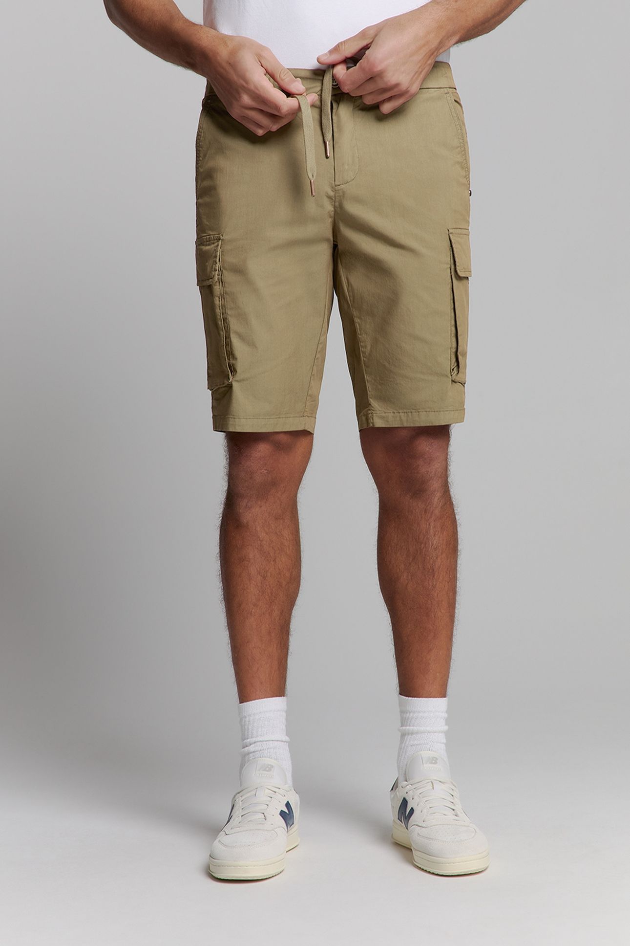 SHORT STRETCH CARGO GARMENT DYED KHAKI 3