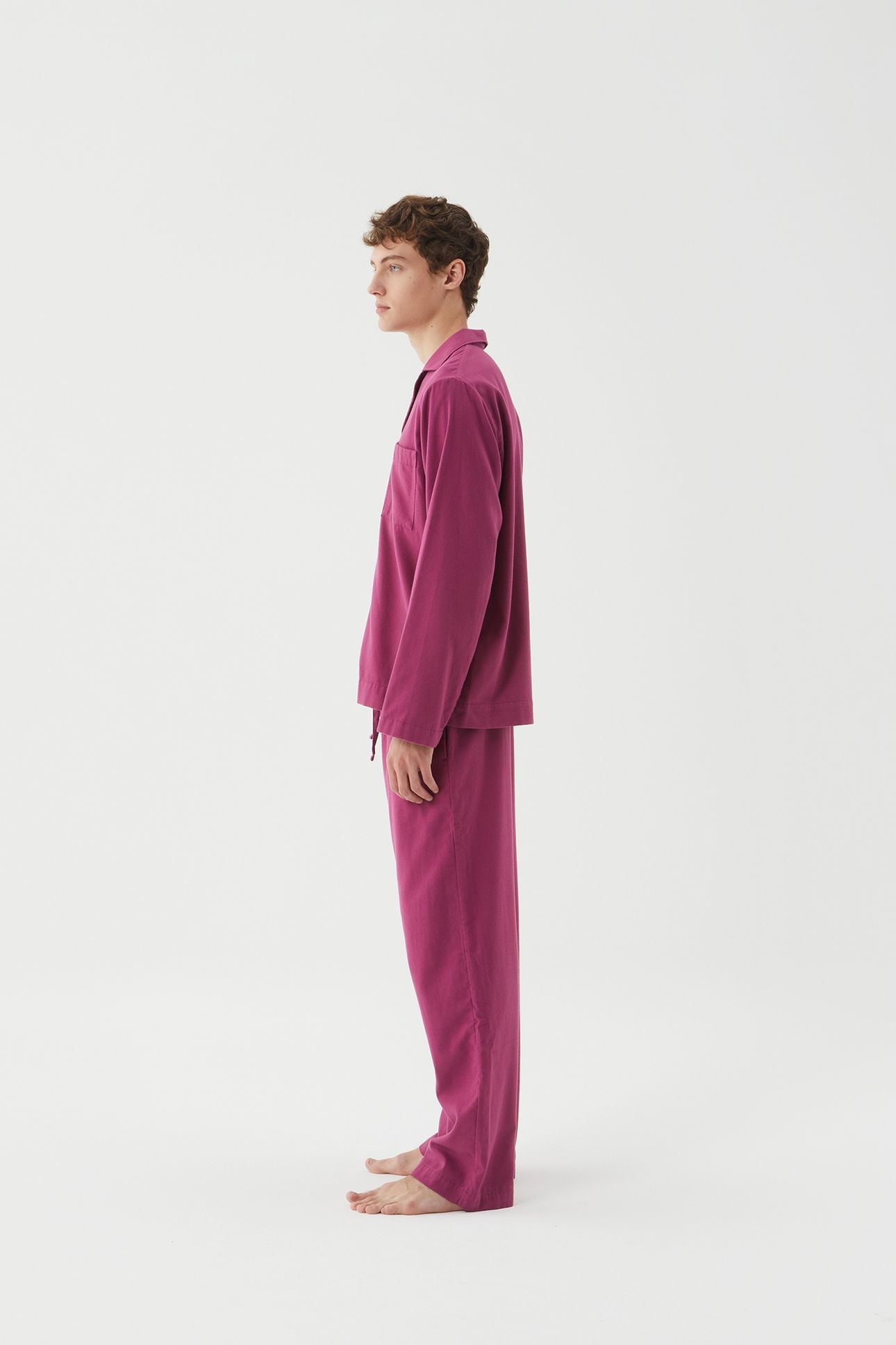 UNISEX FLANNEL, PYJAMAS SHIRT GRAPE 9